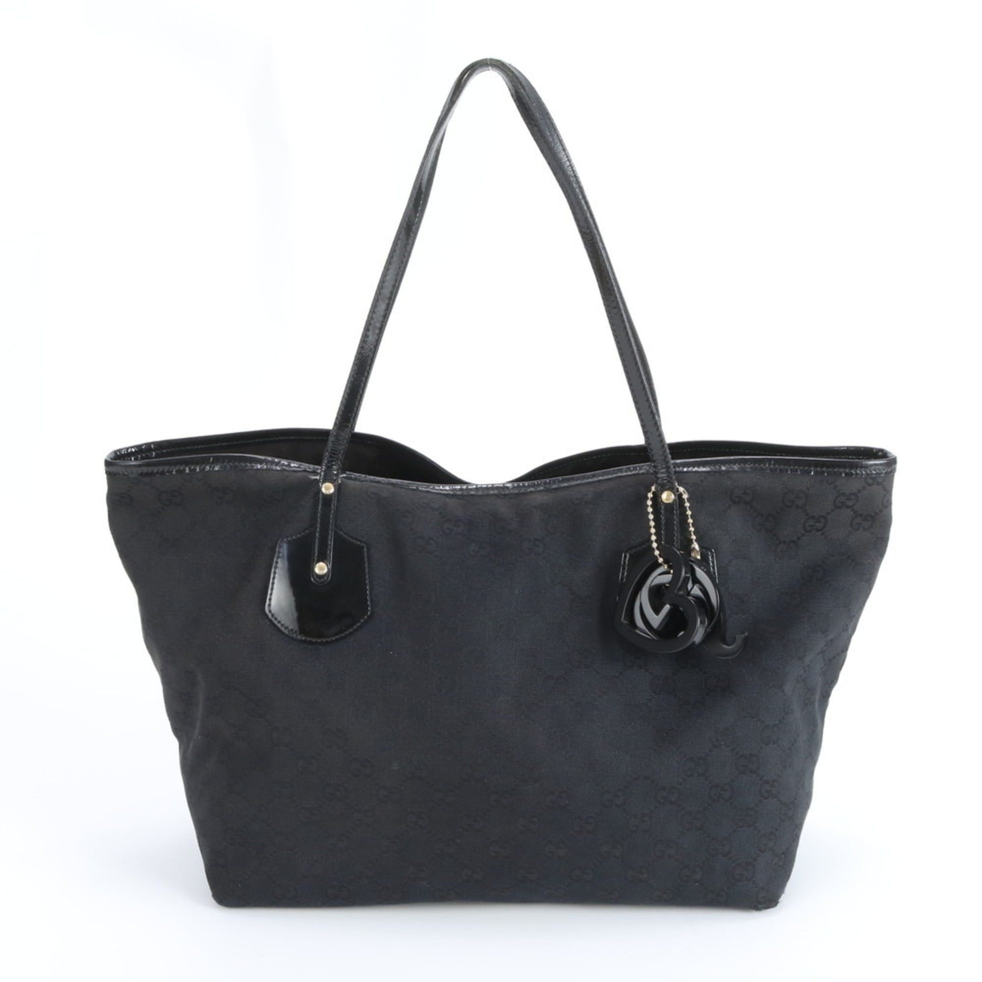 Gucci Gucci GG Canvas Jolie 211975 Leather Tote Bag Shoulder Black Women's Size ONE SIZE - 1 Thumbnail