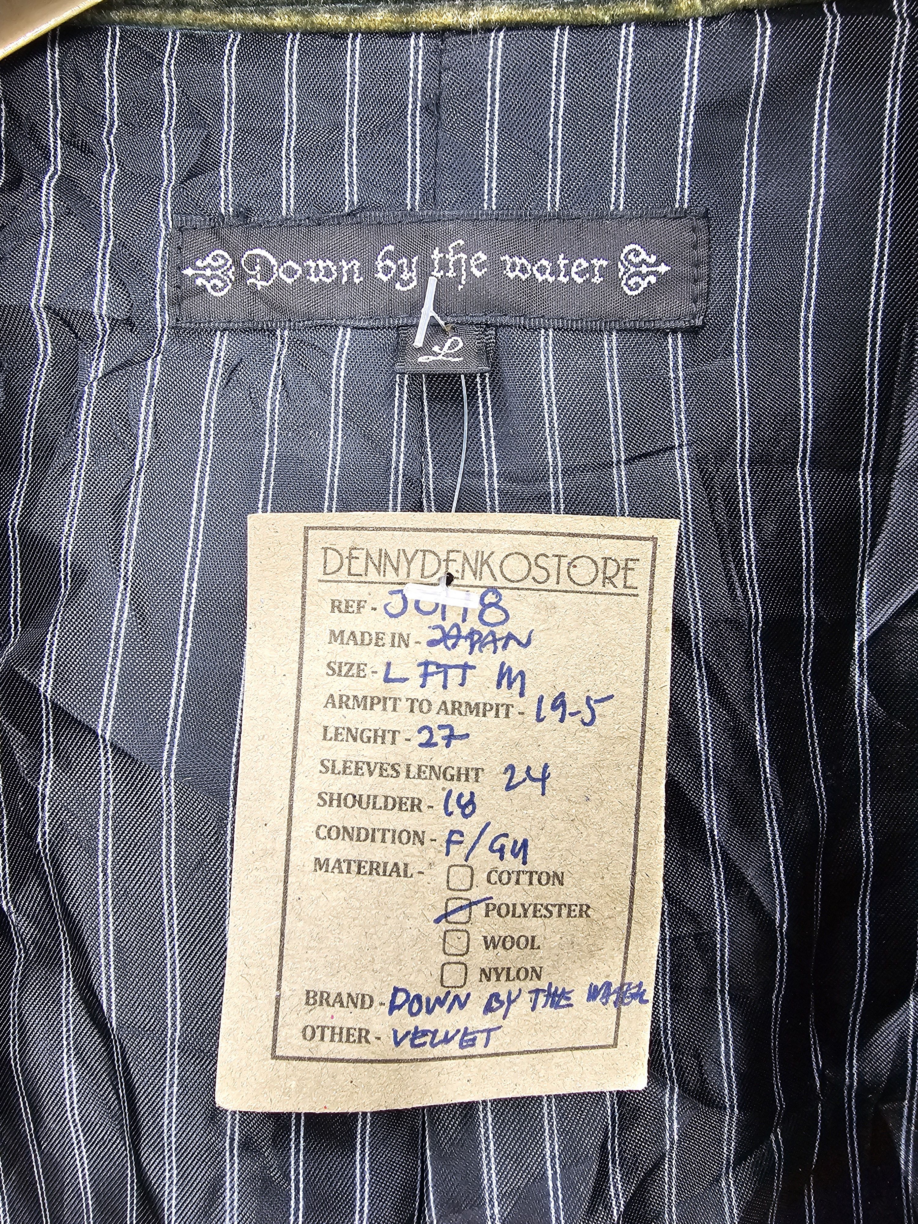 Japanese Brand Down By The Water Motorcycle Punk Riders Velvet Jacket J0118 Size US M / EU 48-50 / 2 - 14 Thumbnail