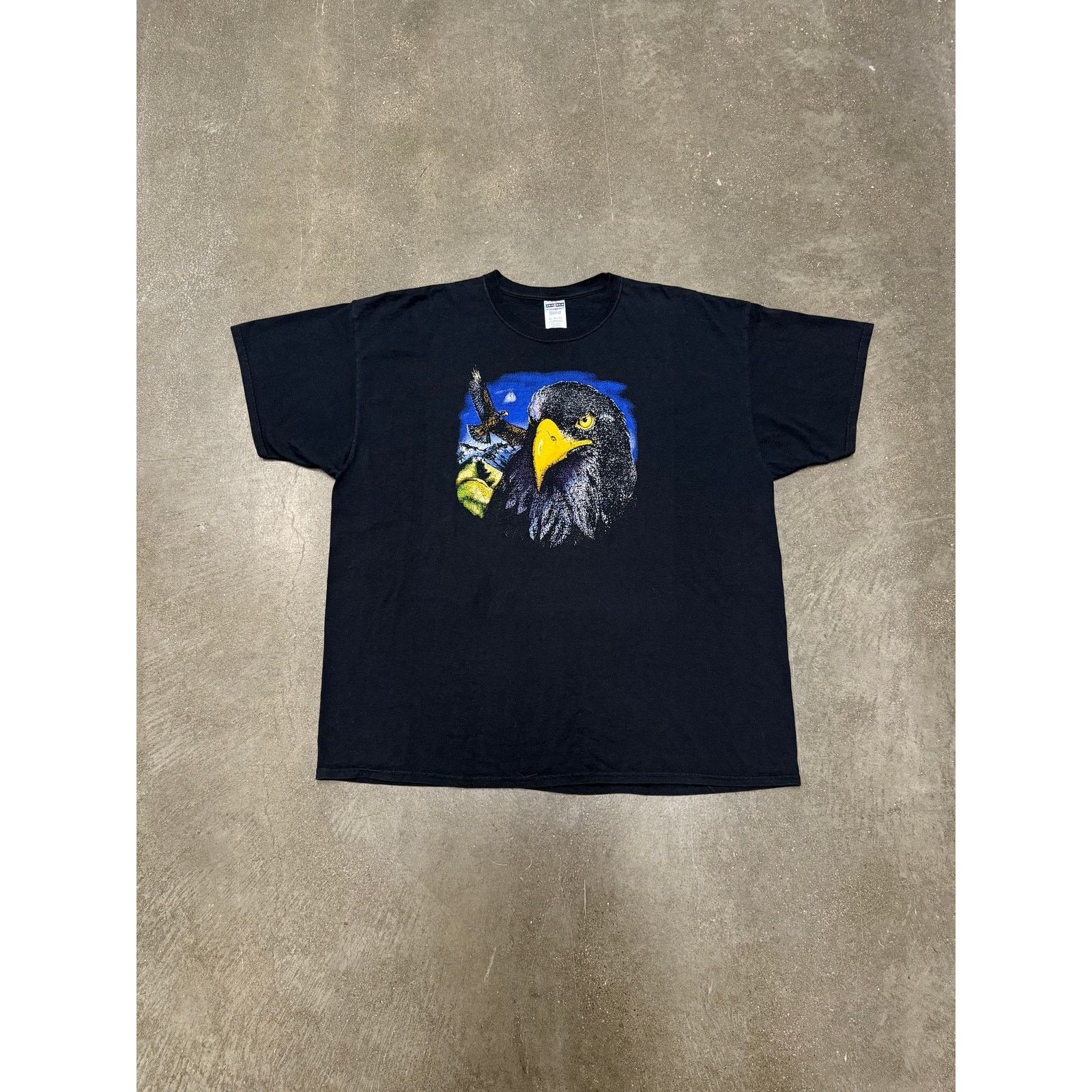 Vintage 1990s Vintage Blad Eagle T-Shirt Size US XXL / EU 58 / 5 - 1 Thumbnail