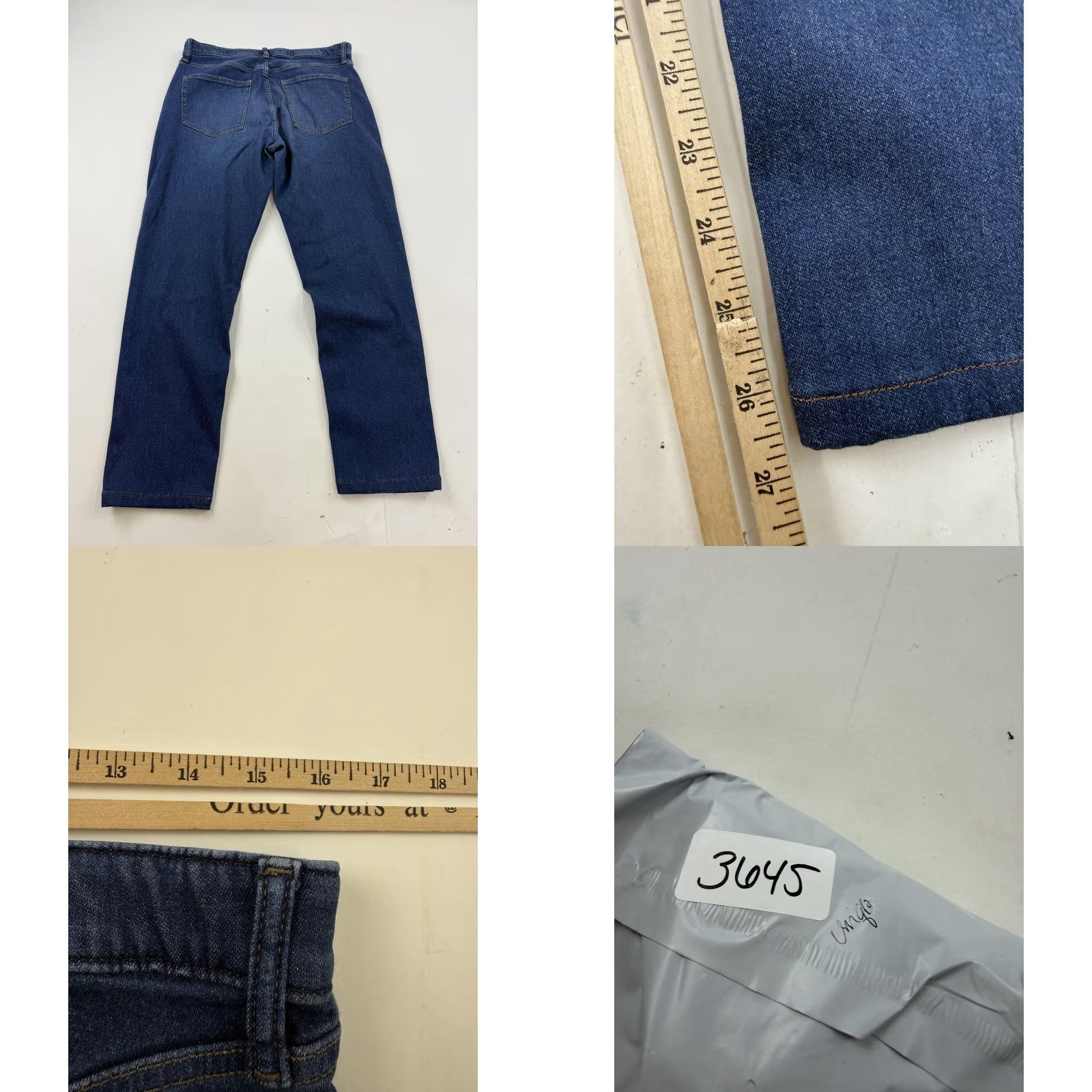 Uniqlo Uniqlo Jeans Womens Medium Blue Elastic Waist Drawstring Straight Stretch Denim Pants Size 32" / US 10 / IT 46 - 8 Thumbnail