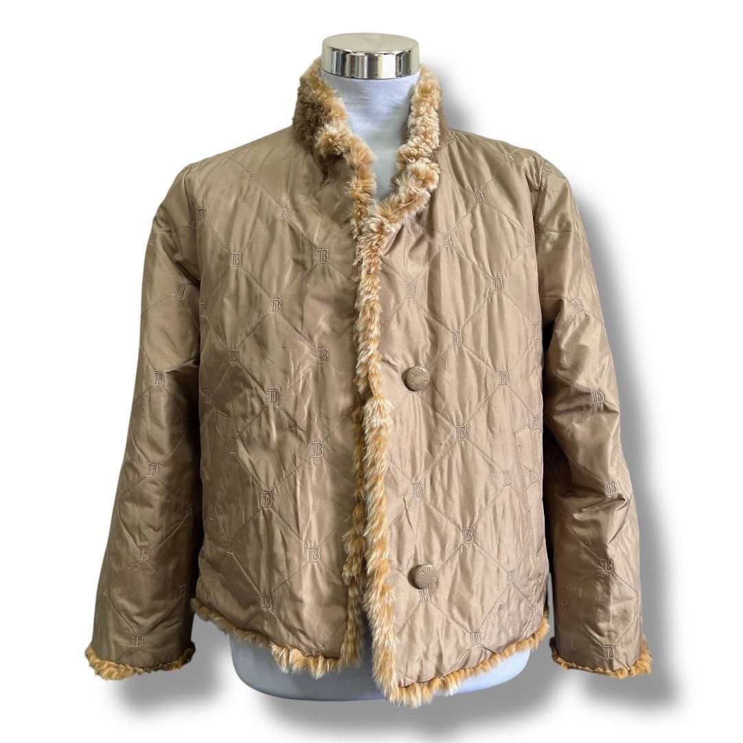 Balmain BALMAIN REVERSIBLE MONOGRAM FUR JACKET Size US L / EU 52-54 / 3 - 3 Thumbnail
