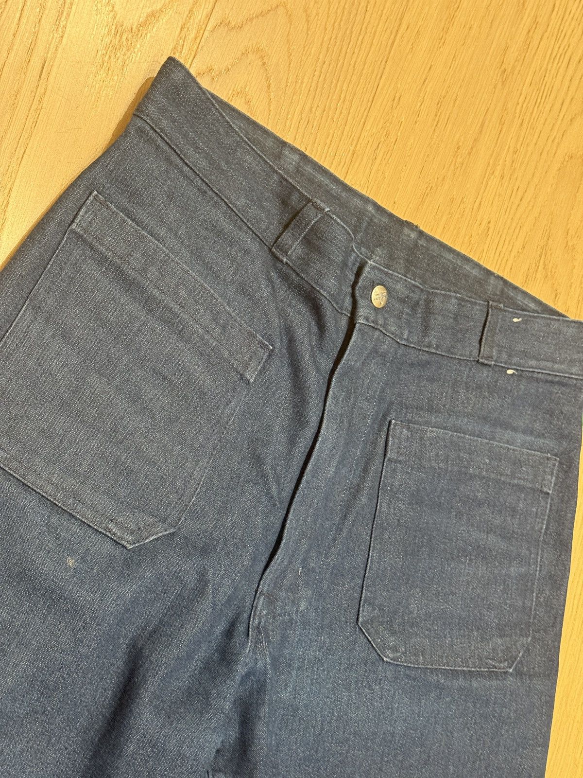 Vintage 1990s Seafarer Bootcut Front Pocket Work Jeans Size US 30 / EU 46 - 3 Thumbnail