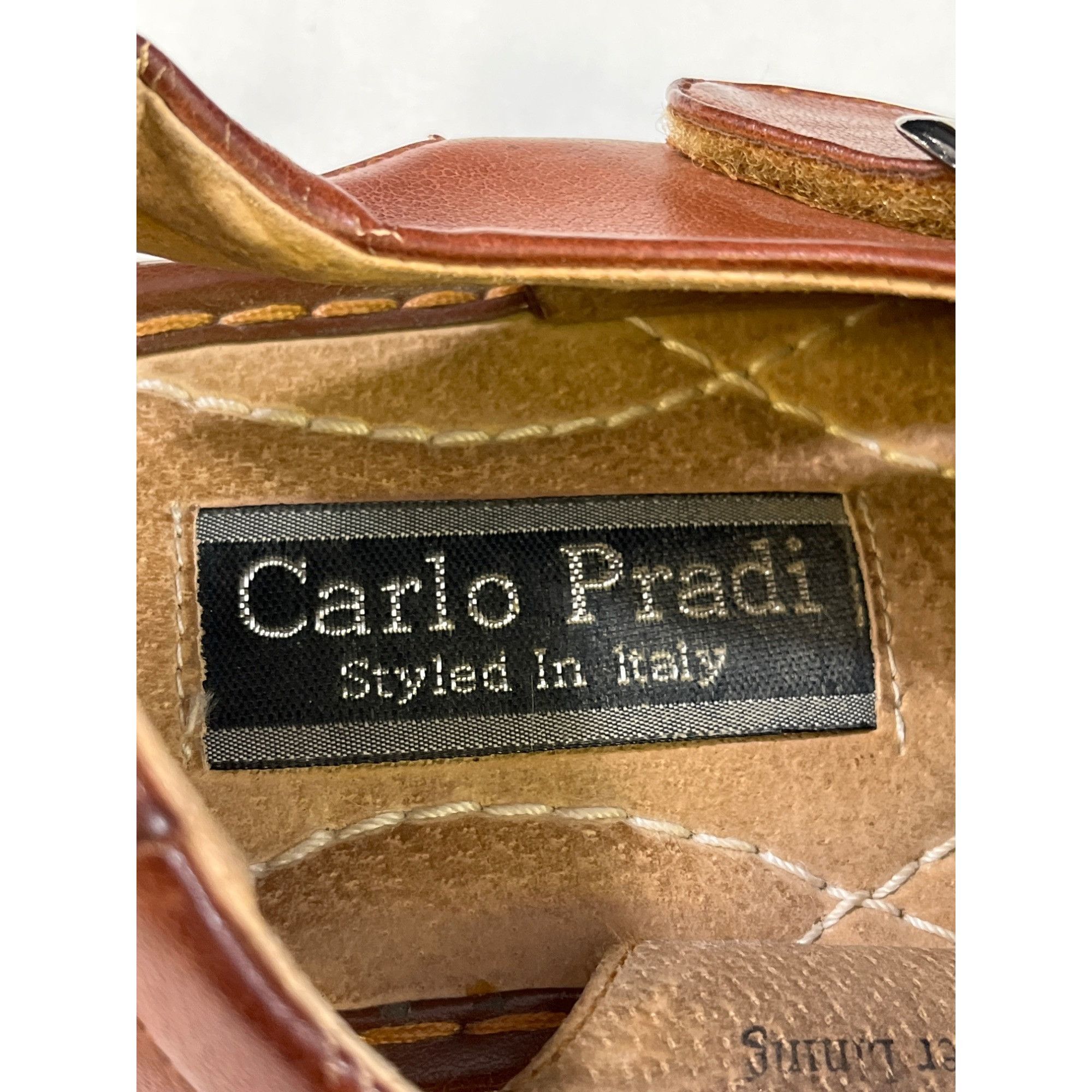 Other Carlo Pradi Mens Browns Leather Sandals Size 11M SKU 6369 Size US 11 / EU 44 - 6 Thumbnail