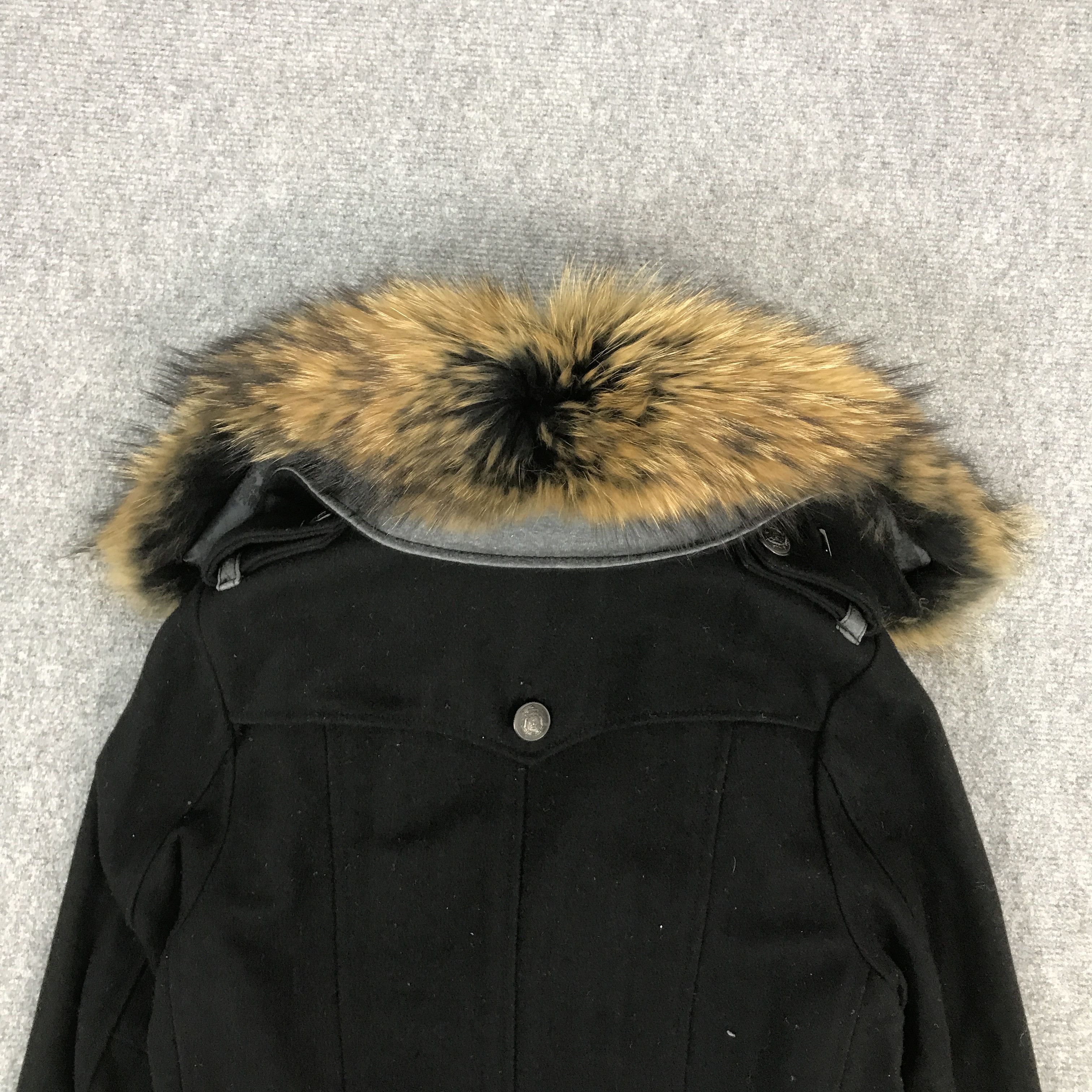 GOSTAR DE FUGA × If Six Was Nine × Japanese Brand FUGA DOUBLE BREASTED FUR COLLAR WOOL JACKET Size US S / EU 44-46 / 1 - 4 Thumbnail