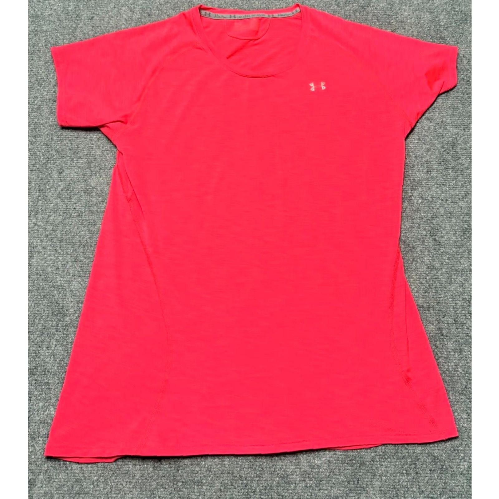 Under Armour Under Armour Shirt Womens Medium Pink Short Sleeve Lightweight Breathable Moisture Wicking Athletic Top Size M / US 6-8 / IT 42-44 - 2 Thumbnail