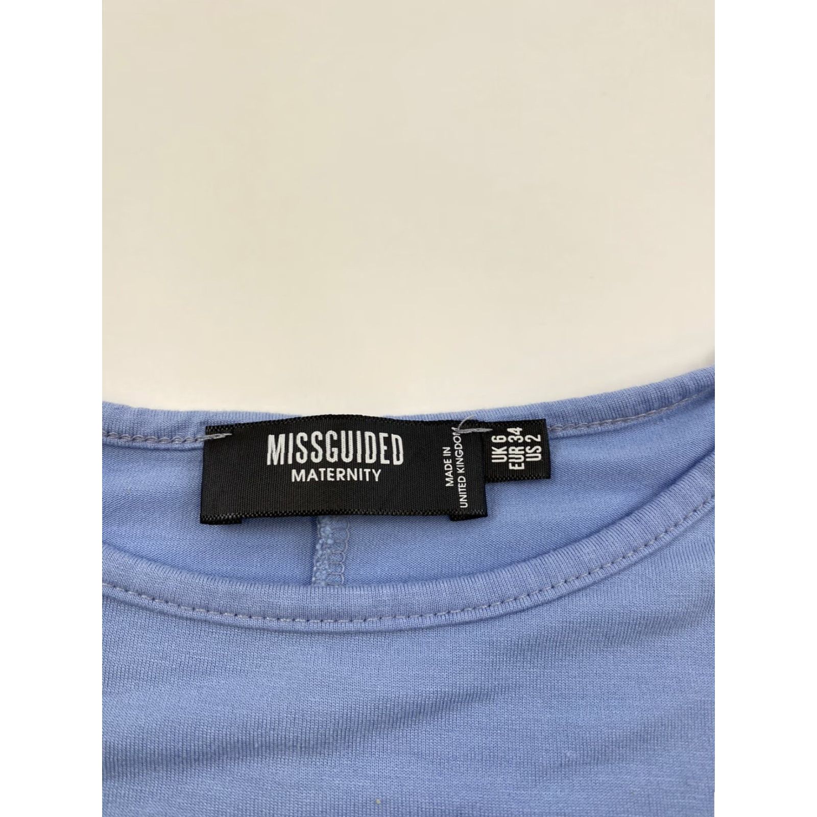 Missguided Missguided Dress Womens 2 Blue Frill Sleeve Maternity Smock Dress Size XS / US 0-2 / IT 36-38 - 4 Thumbnail