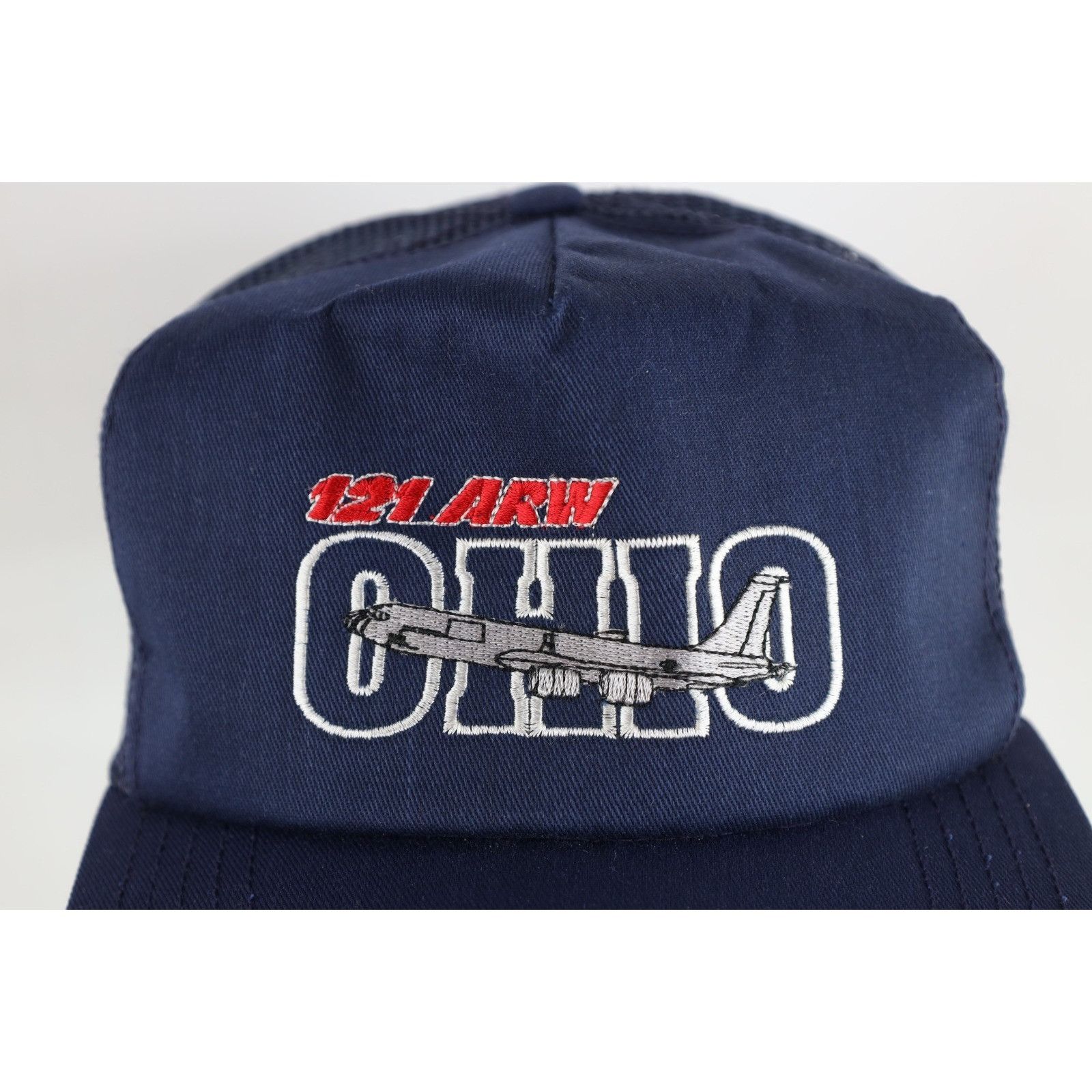 Vintage Vintage 80s 121 ARW Air Refueling Wing Ohio Trucker Hat Cap Size ONE SIZE - 2 Thumbnail