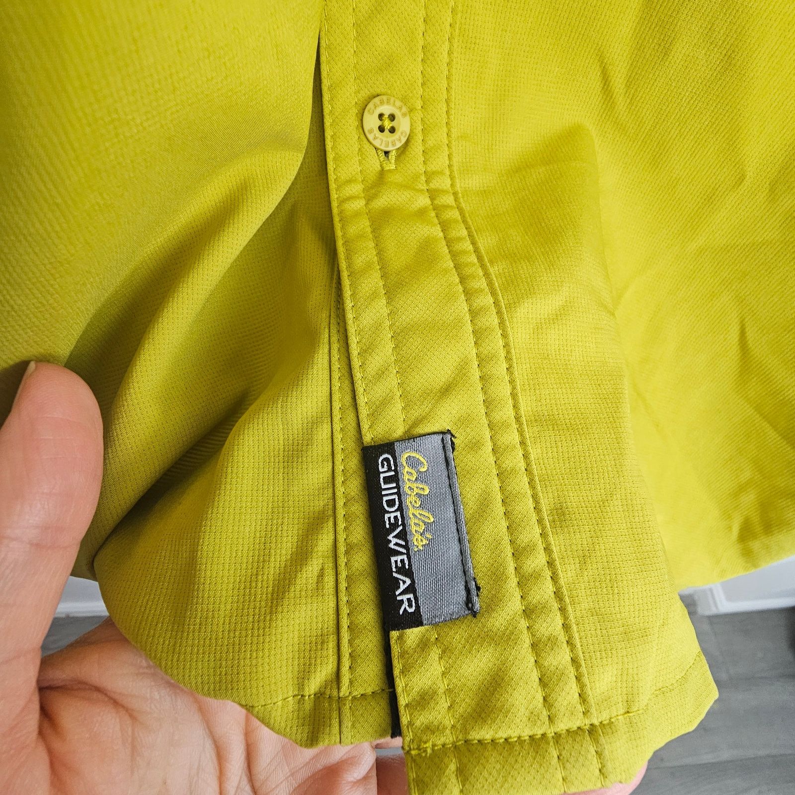 Cabelas Cabelas Guidewear Shirt Men L? Yellow Vented LS Button Size US L / EU 52-54 / 3 - 5 Thumbnail