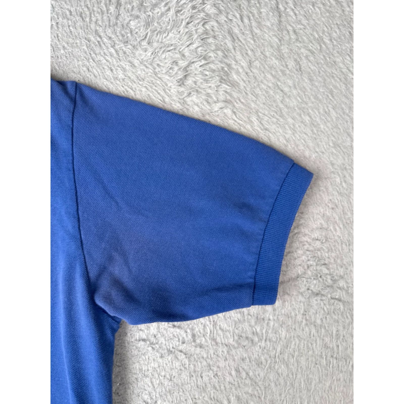Ralph Lauren VINTAGE Ralph Lauren Polo Shirt Men Medium Blue 100% Cotton Short Sleeve Slim Fit Embroidered Logo 34 in Chest Size US M / EU 48-50 / 2 - 2 Thumbnail