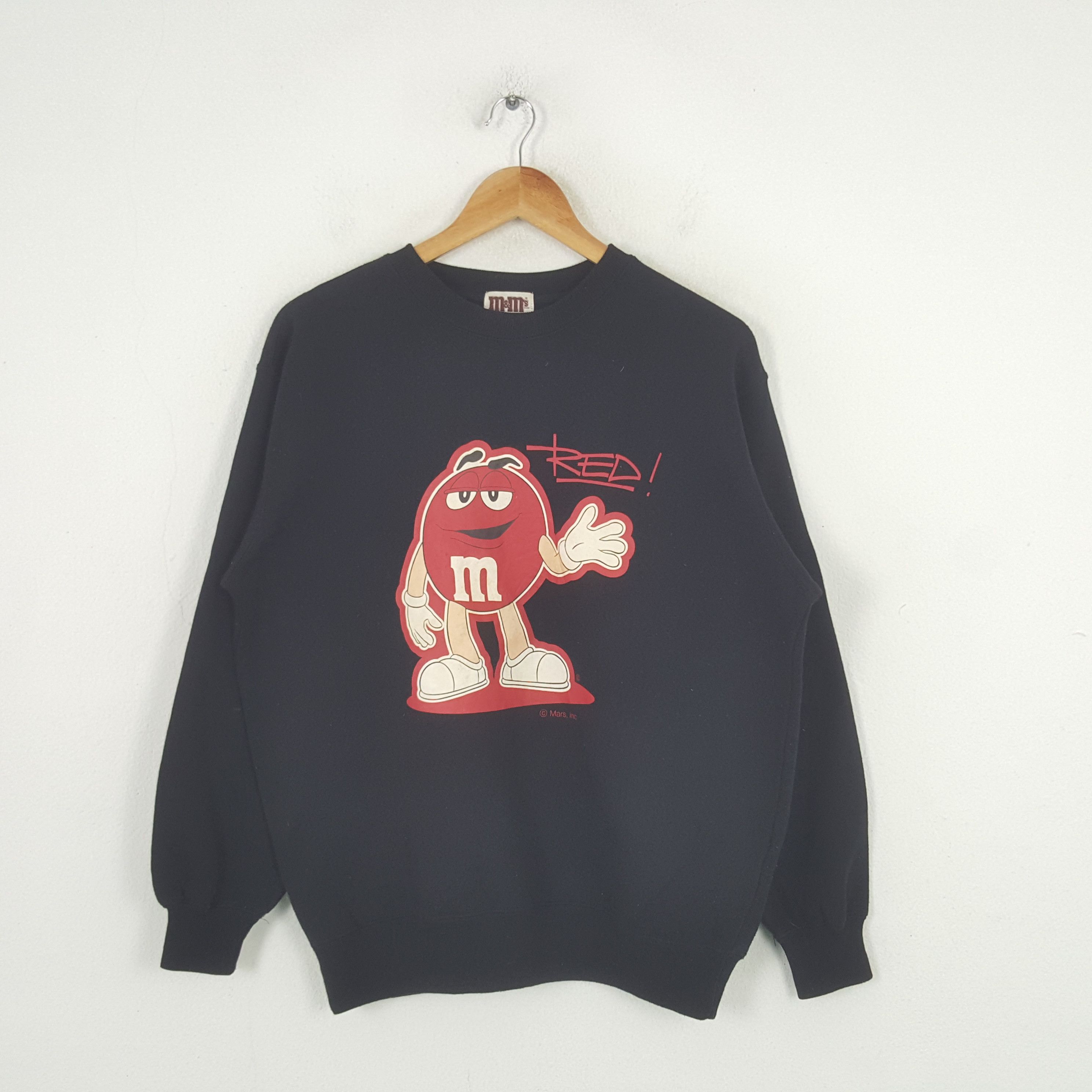 Chocolate × Vintage Vintage M&M Red American Promo Sweatshirt Size US M / EU 48-50 / 2 - 1 Thumbnail