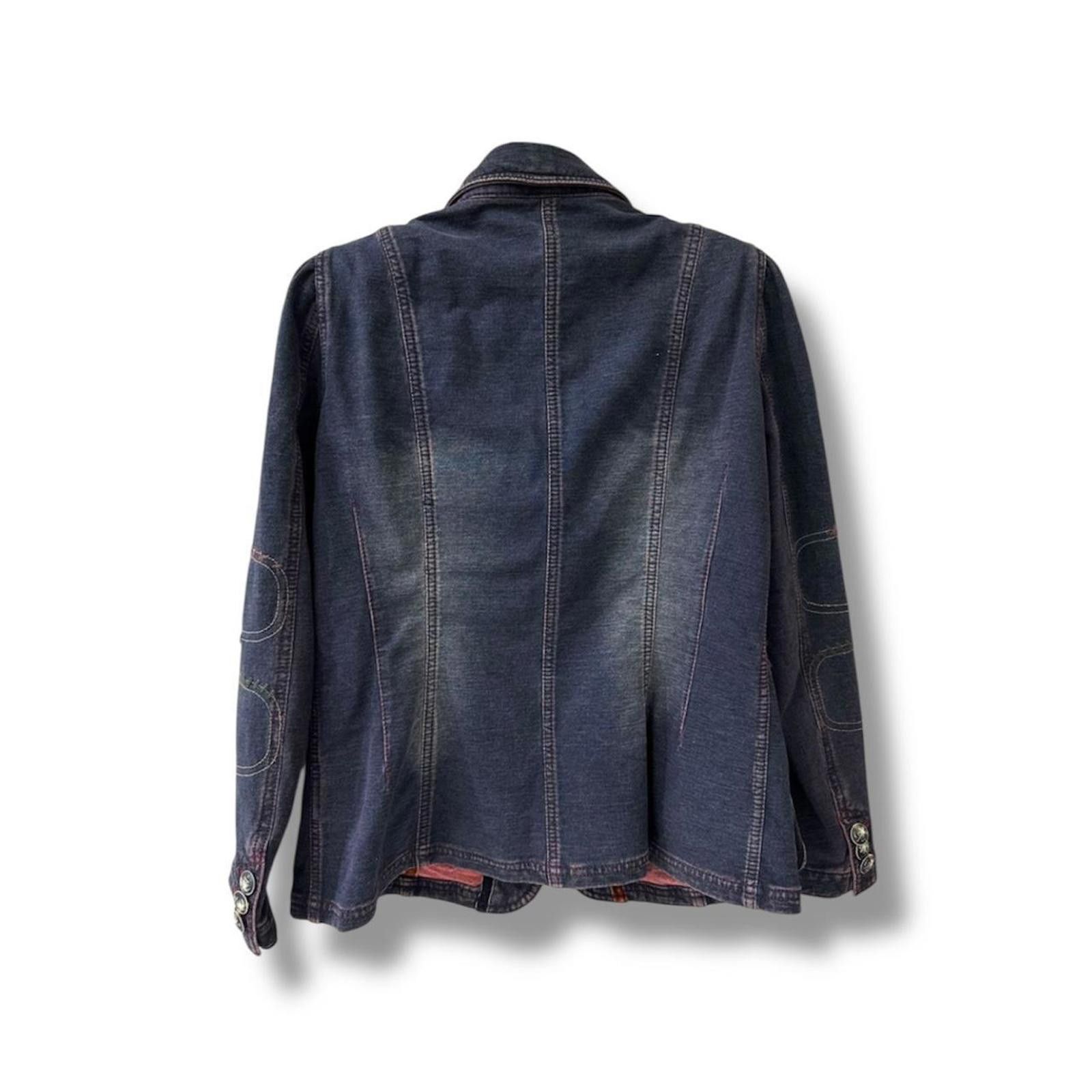 Other 2000s whimsy goth y2k embroidered denim jacket Size XS / US 0-2 / IT 36-38 - 2 Thumbnail