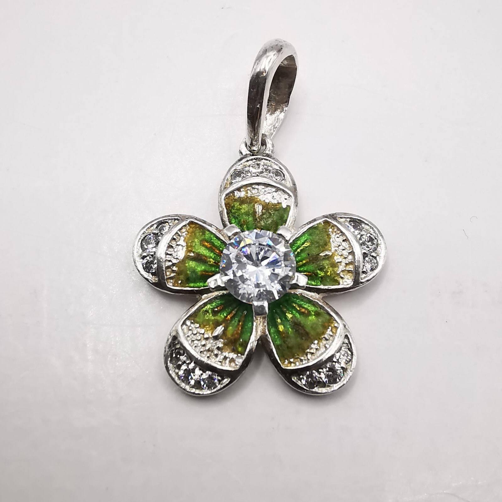 Sterling Silver Vintage Elegant Pendant made of 925 silver 2,33g Size ONE SIZE - 1 Thumbnail