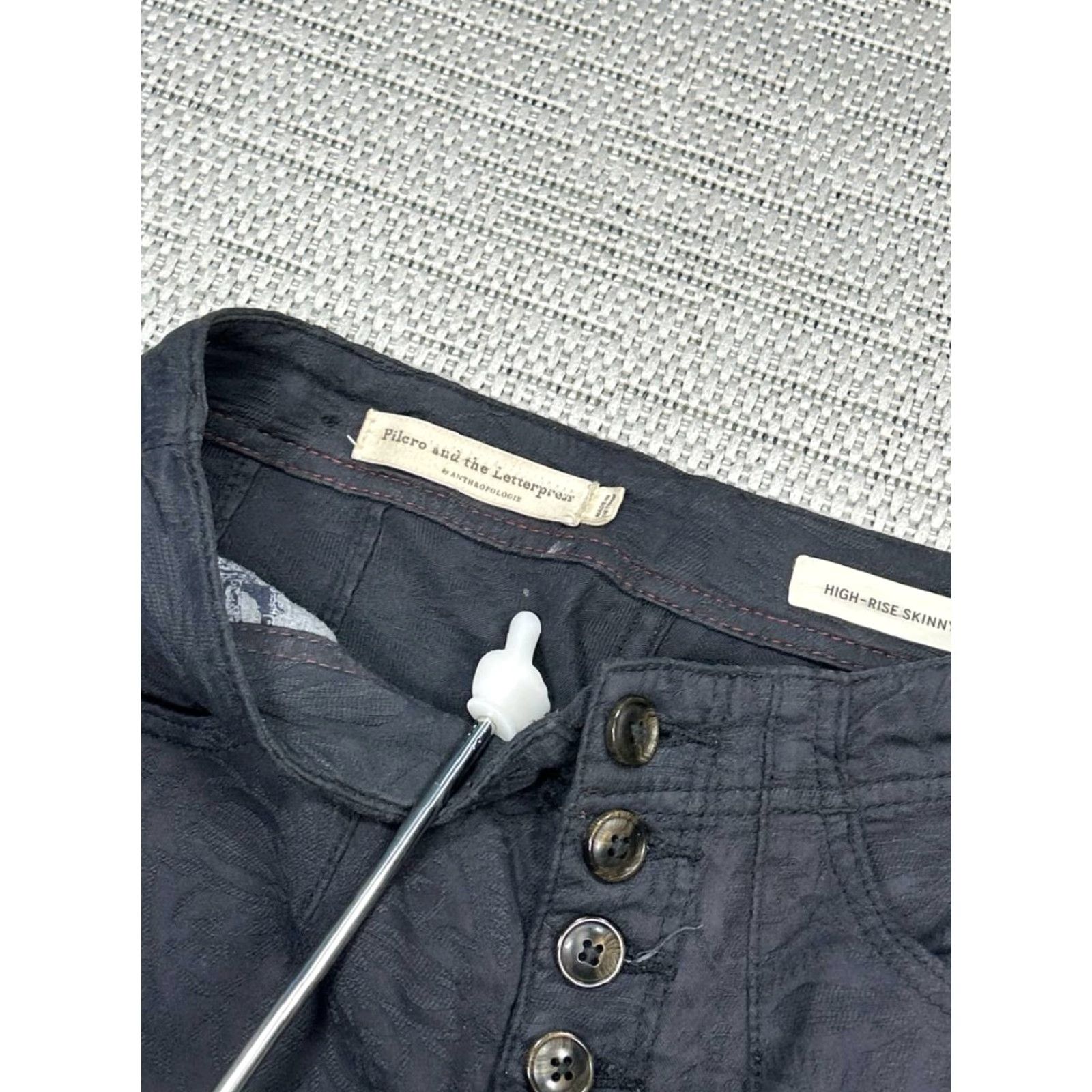 Anthropologie VINTAGE Anthropologie Pilcro and the Letterpress High Rise Skinny Pants Womens 27 Black Size 27" / US 4 / IT 40 - 7 Thumbnail