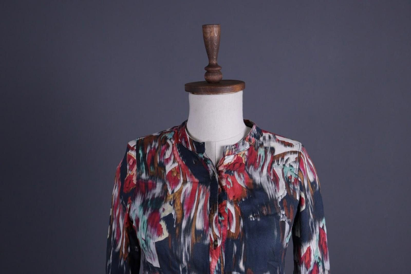 Designer Emily Van Den Bergh Multicolor Henley Shirt Size 36 / S Size M / US 6-8 / IT 42-44 - 2 Thumbnail
