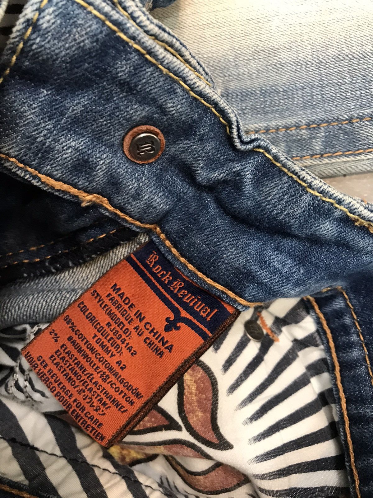 Rock Revival × Vintage Vintage rock revival straight fit denim Size US 32 / EU 48 - 6 Thumbnail