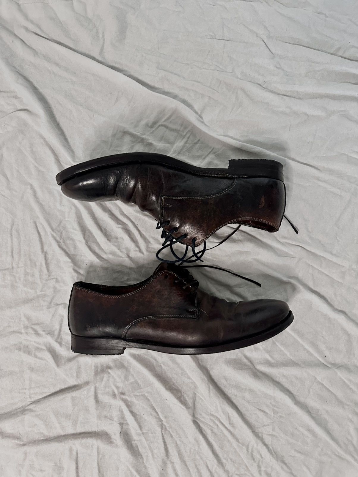 Guidi Guidi 992 Derby Reverse Cordovan Leather | Grailed