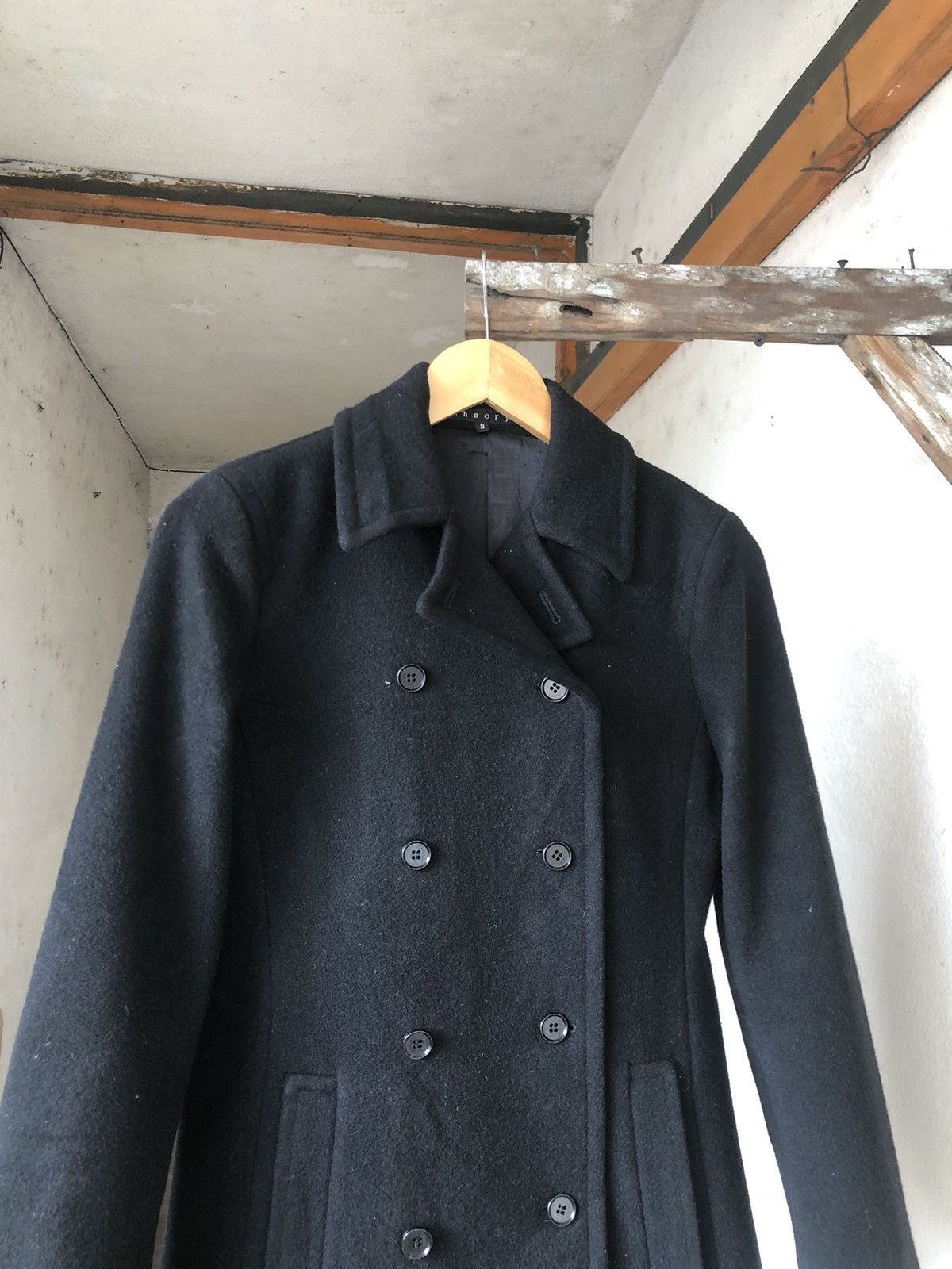 Theory 🏴 Theory Wool Blend Double Breasted Peacoat Size XS / US 0-2 / IT 36-38 - 7 Thumbnail
