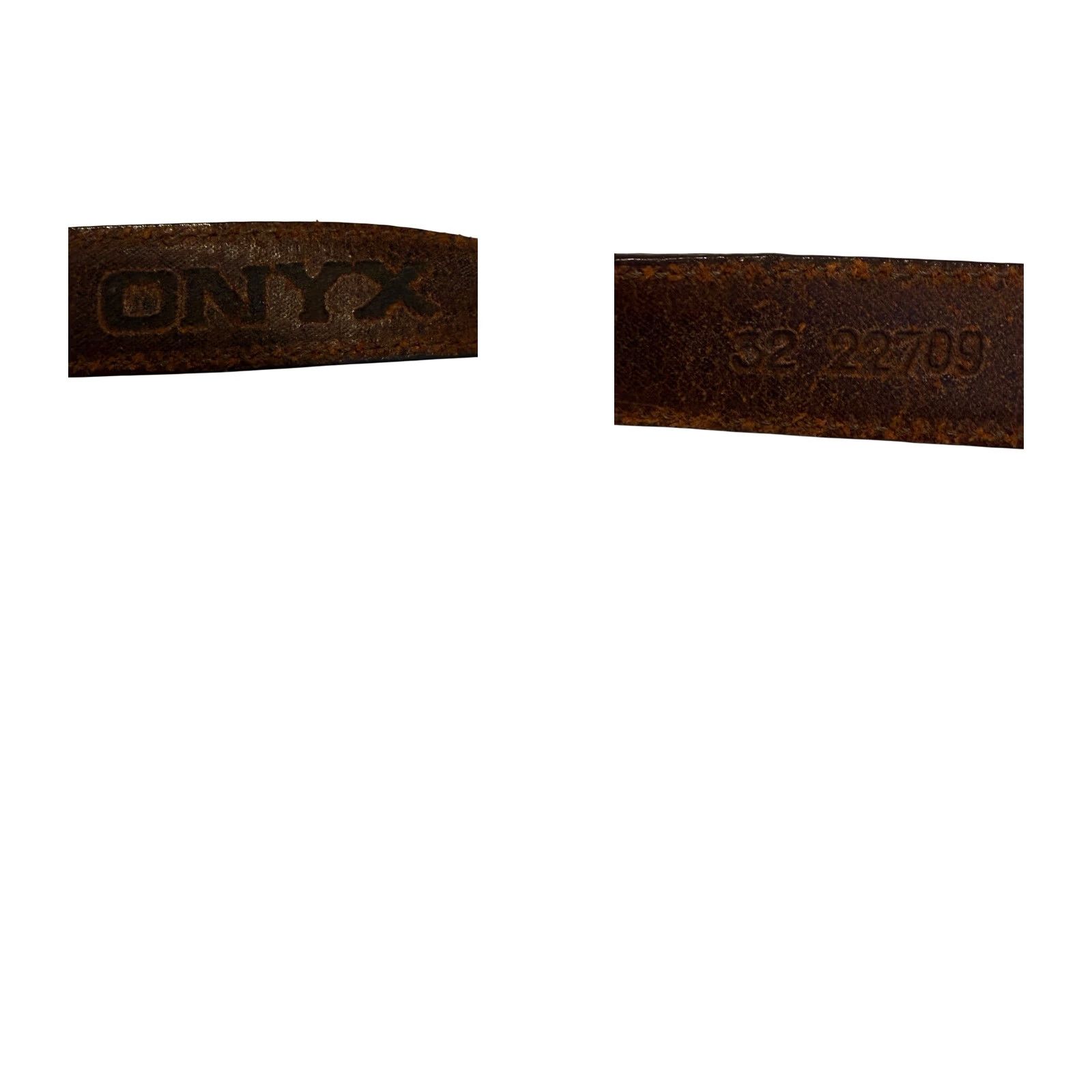 Vintage VINTAGE ONYX Unisex Belt Brown Leather 1" Width Size 32 Adult Men Women 1990s Size ONE SIZE - 8 Thumbnail