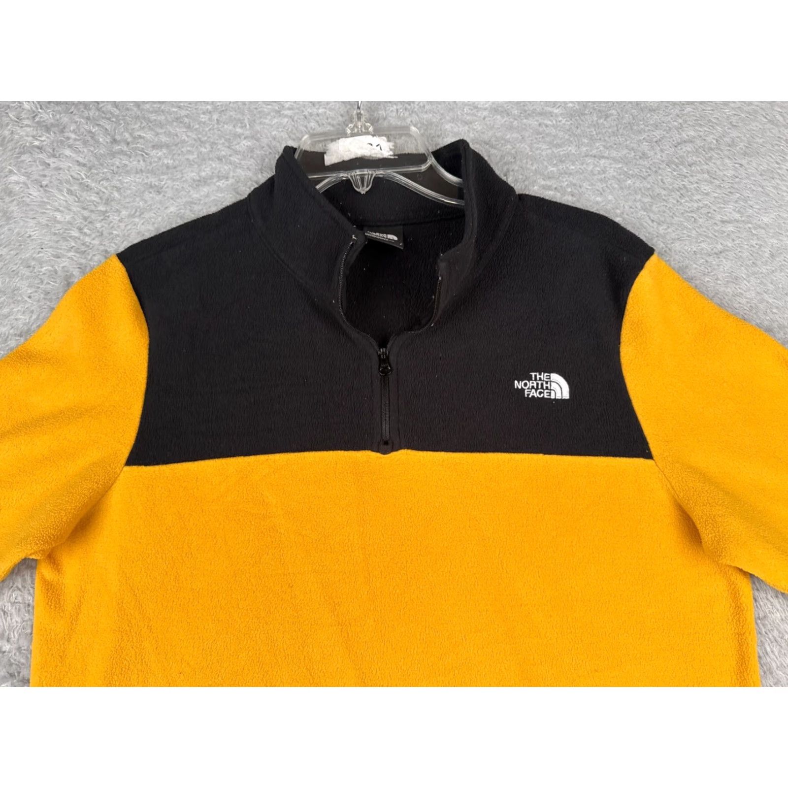 The North Face The North Face Sweater Womens Large Yellow 1/4 Zip Pullover Polyester Fleece Size L / US 10 / IT 46 - 4 Thumbnail