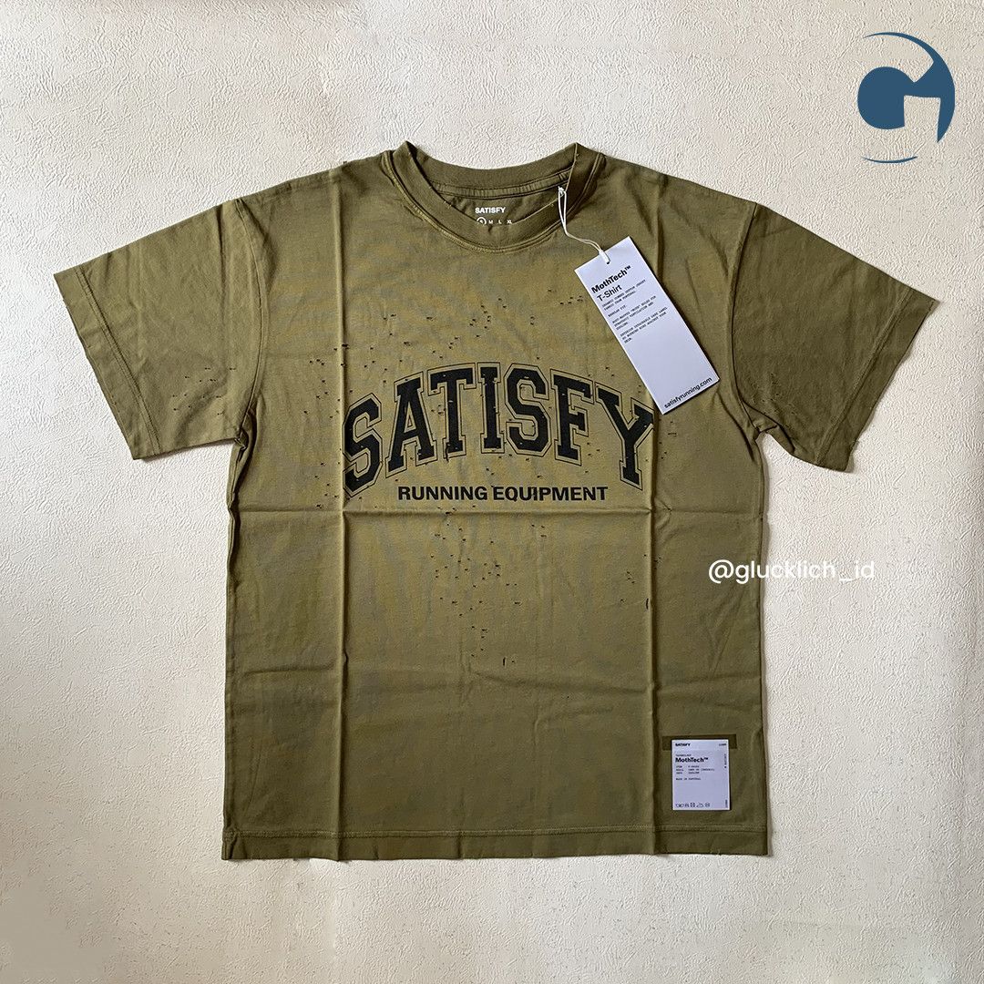 Satisfy Satisfy, MothTech Tee in Sun Bleached Military Olive Size US S / EU 44-46 / 1 - 2 Thumbnail