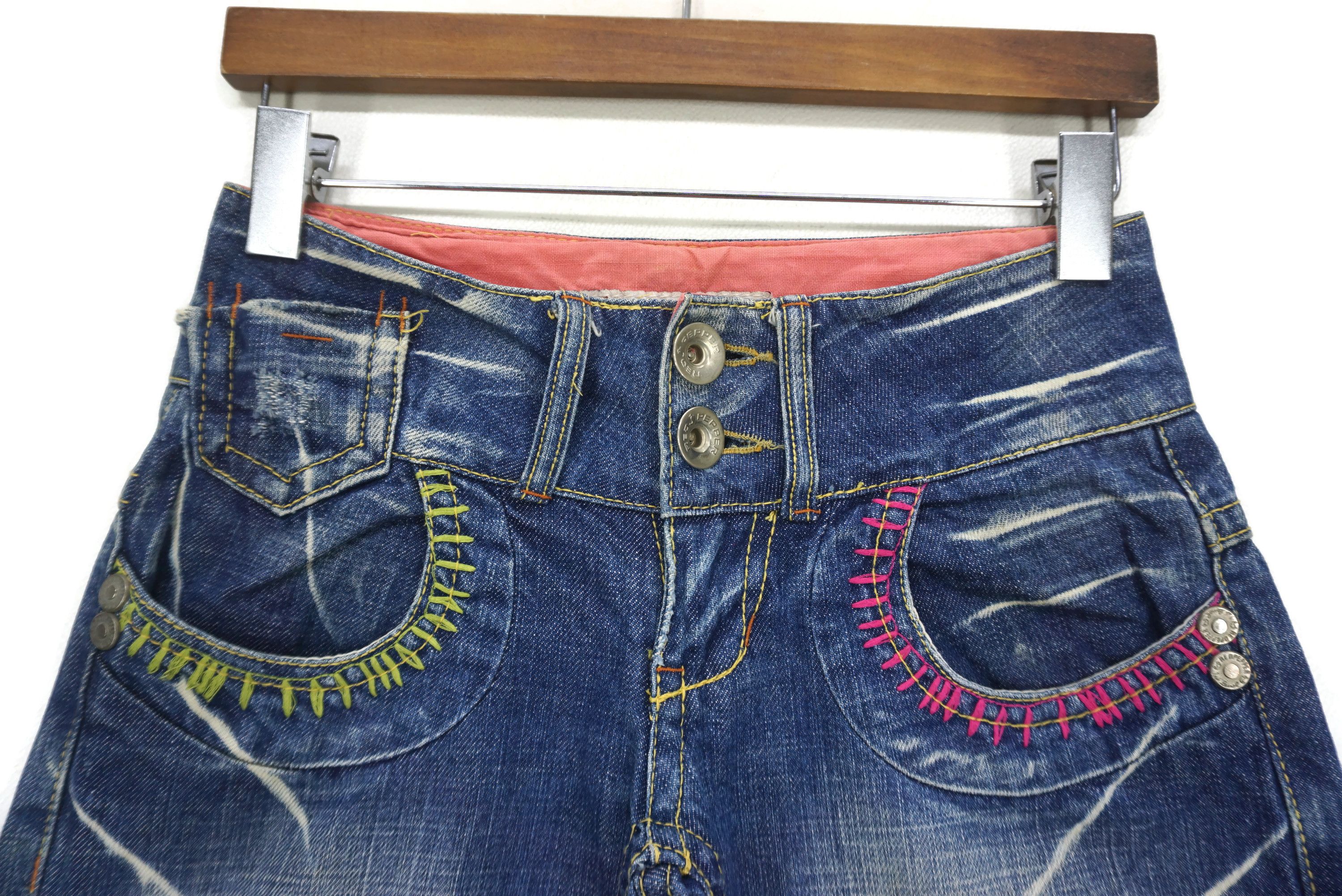 Japanese Brand Red Pepper Jeans Size 25 fit W26 L28.5 Low-Rise Bootcut Size 25" / US 0 / IT 36 - 3 Thumbnail