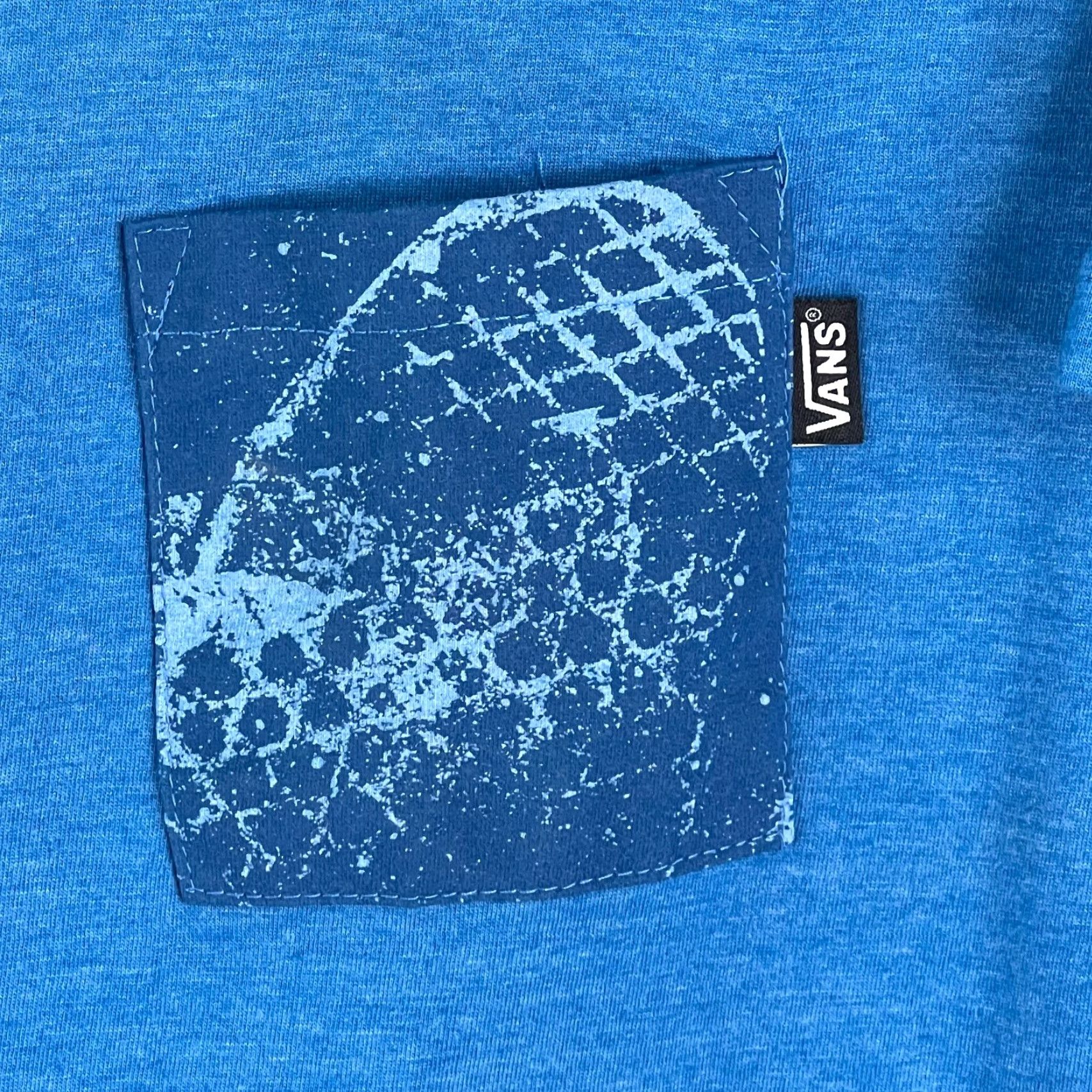 Vans Vans Mens Crew Neck Short Sleeves Cotton Blend Pullover Blue T Shirt Size Large Size US L / EU 52-54 / 3 - 3 Thumbnail