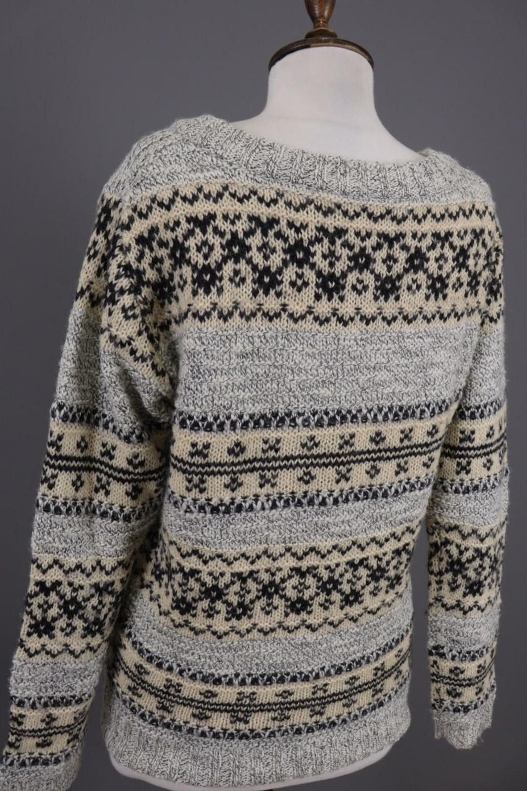 Napapijri Napapijri Gray Fair Isle Wool Knit Jumper Sweater Size M Size M / US 6-8 / IT 42-44 - 11 Thumbnail