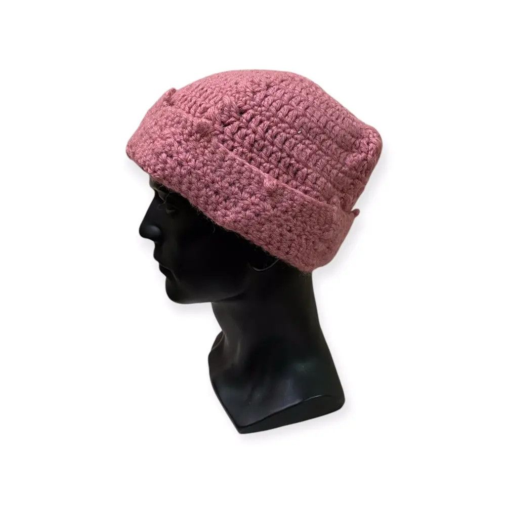 Japanese Brand × Vintage Japanese Brand Rare Design Knit Beanie Hat Size ONE SIZE - 1 Thumbnail