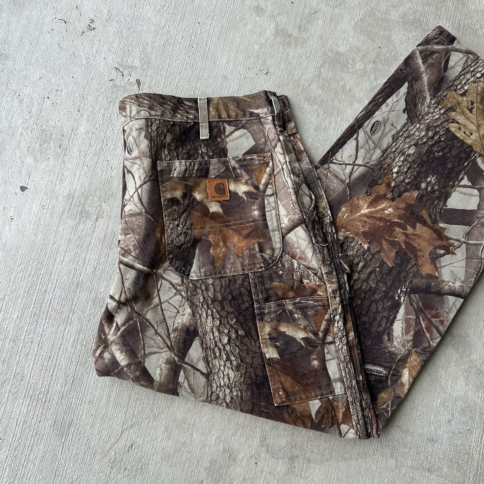 Carhartt × Vintage Carhartt realtree camo work wear carpenter pants Size US 39 - 2 Thumbnail
