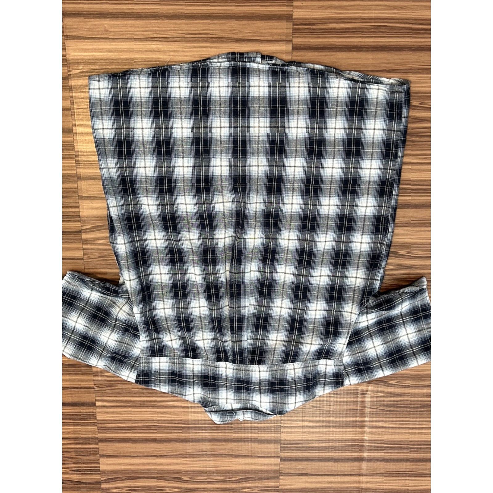 Vintage VINTAGE? RedHead WorkHorse Button-Down Shirt Short Sleeves Blue Plaid XL? Size US XL / EU 56 / 4 - 2 Thumbnail