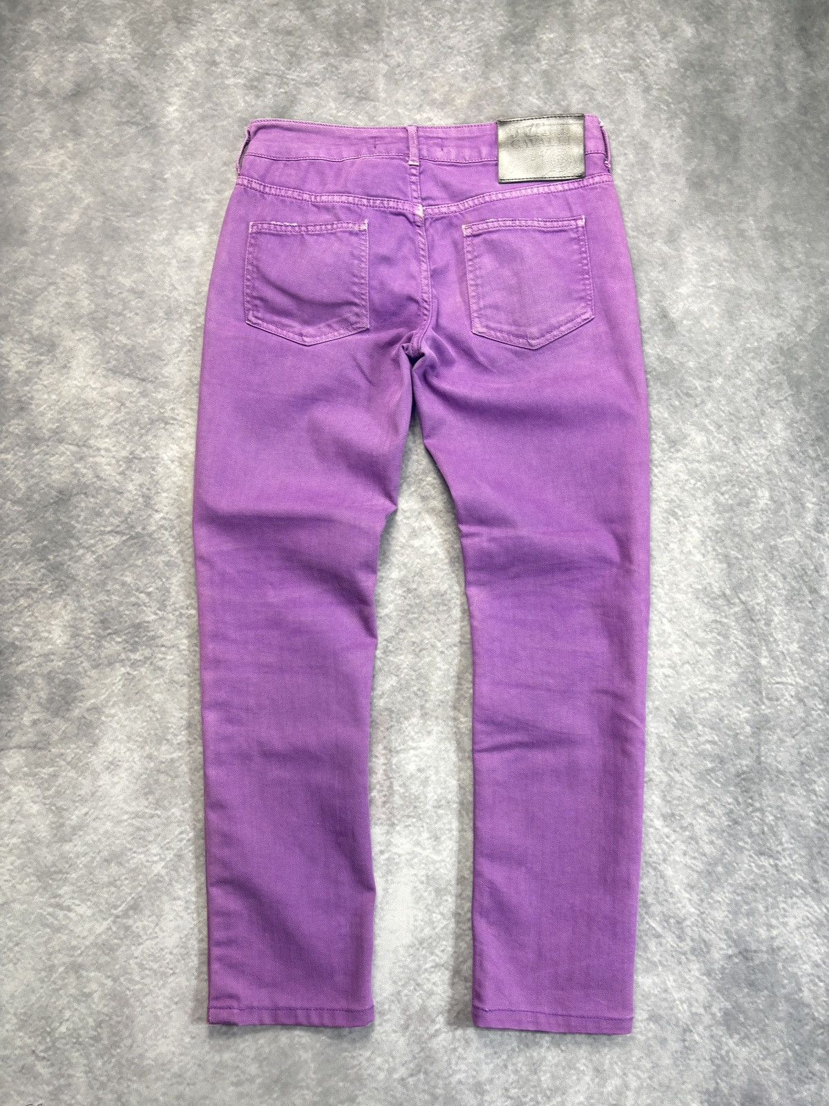 Just Cavalli × Roberto Cavalli × Vintage 2000s Just Cavalli Jeans Vintage Roberto Cavalli Purple Pant Size 29" - 14 Thumbnail