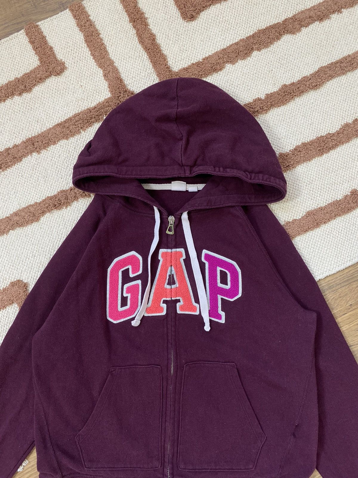 Gap VINTAGE Y2K GAP ZIP HOODIE Size XS / US 0-2 / IT 36-38 - 2 Thumbnail