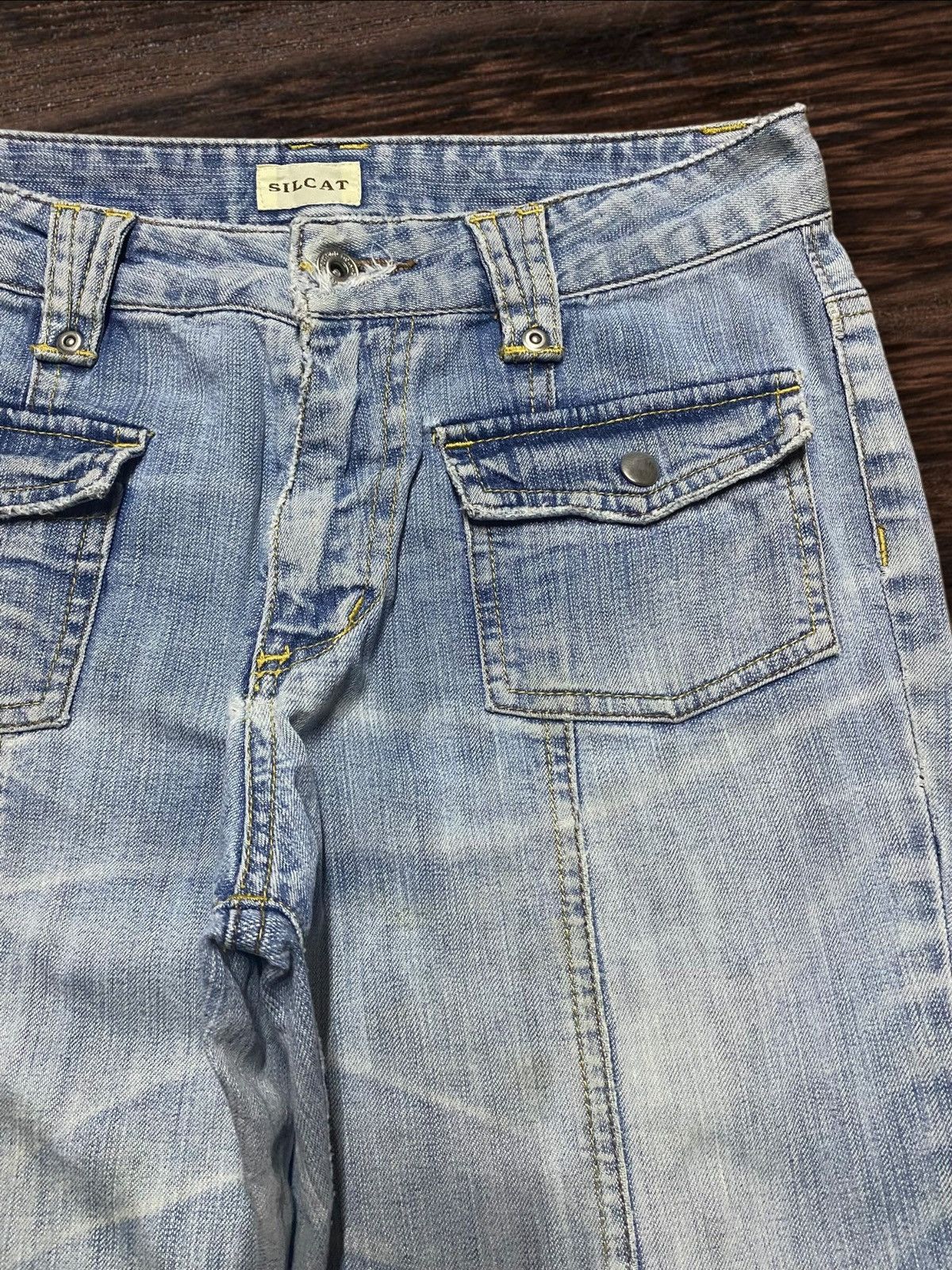 Japanese Brand Vintage Japanese Brand Silcat Bush Pant Light Wash Baggy Size US 30 / EU 46 - 8 Thumbnail