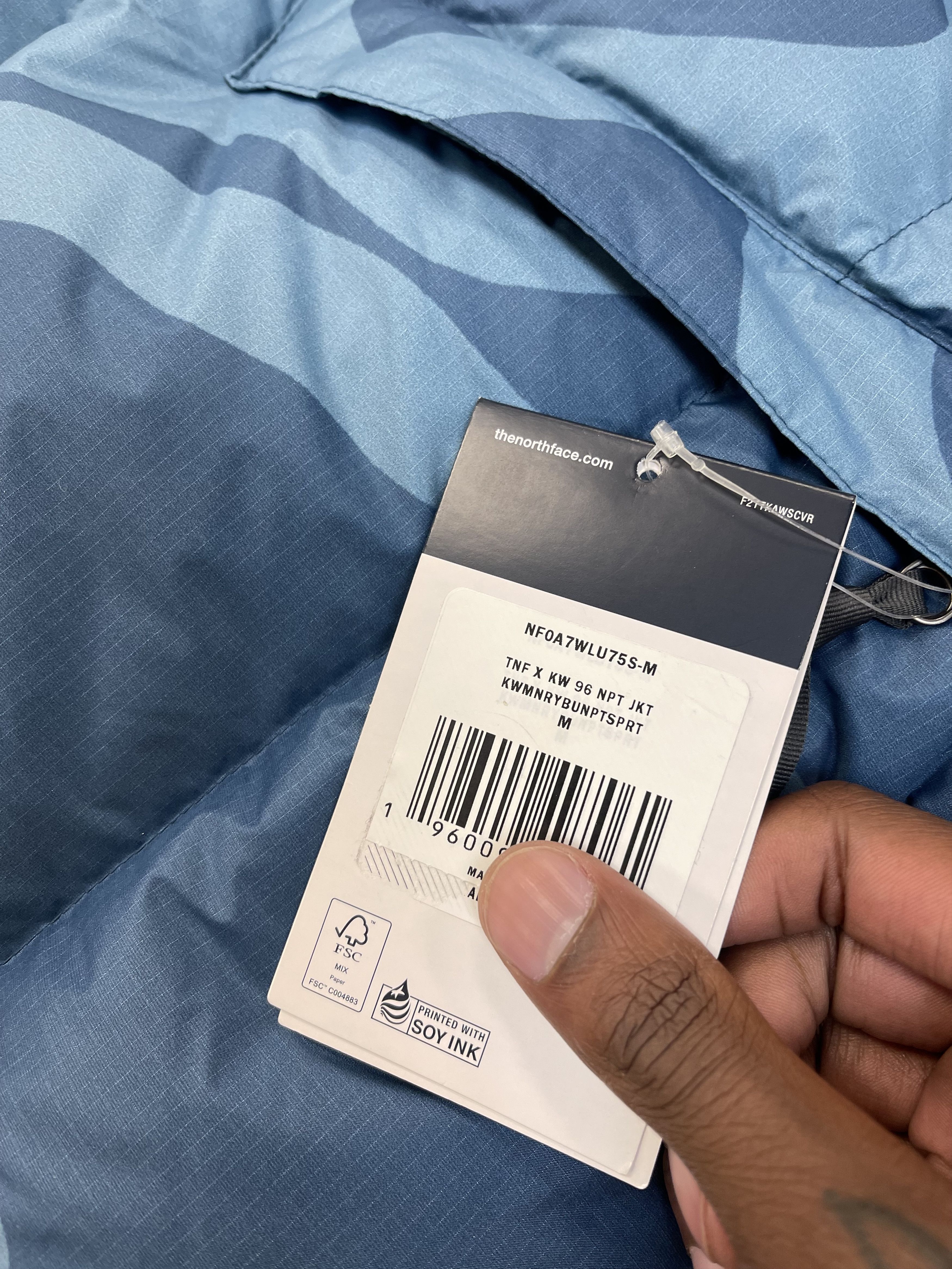 Kaws × The North Face KAWS x North Face Retro 96 Jacket Monterey Blue Nuptse Print Size US M / EU 48-50 / 2 - 7 Thumbnail