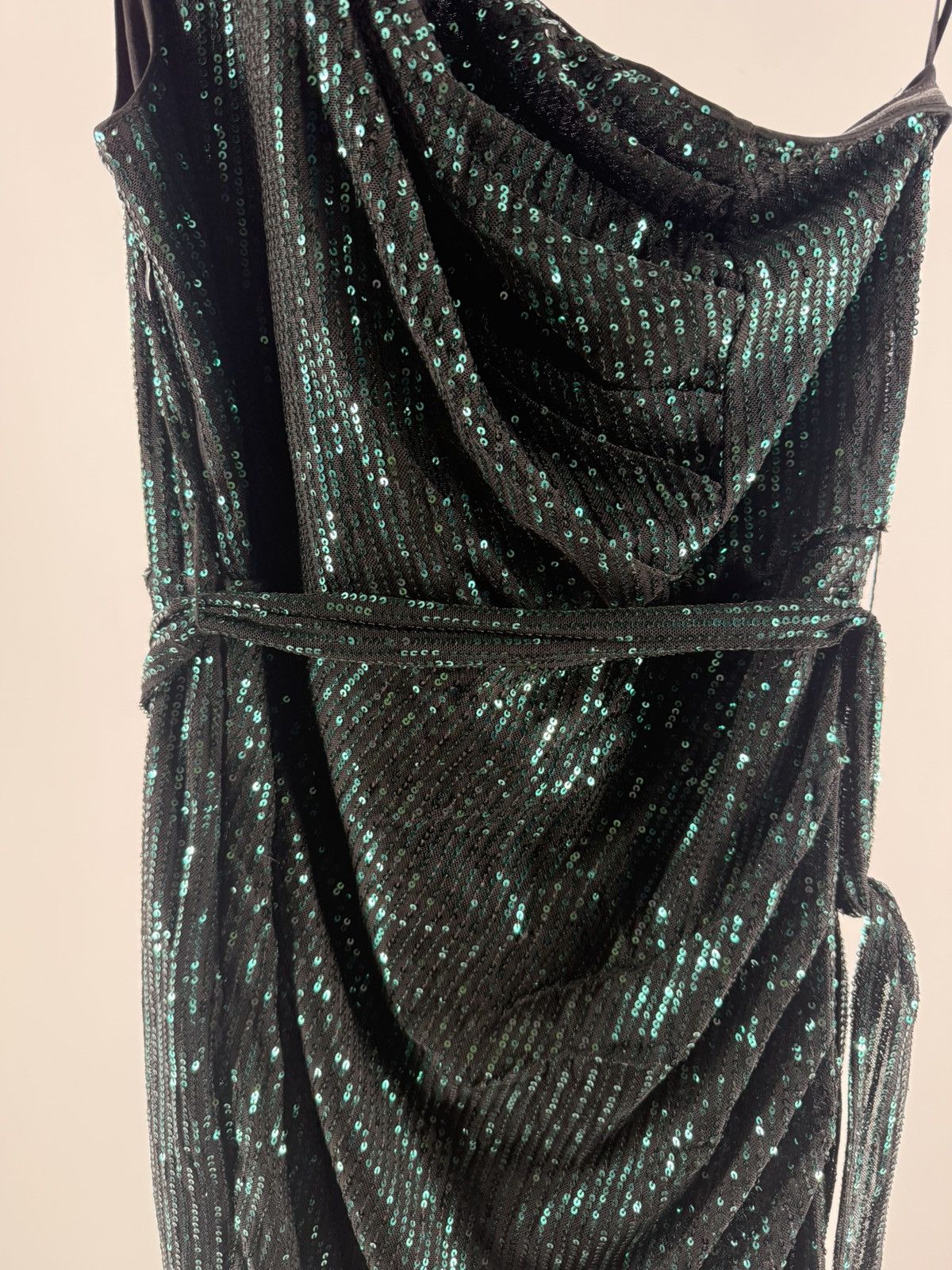 Other Grace Karin Green Sequin One Shoulder Formal Dress Size XL Size XL / US 12-14 / IT 48-50 - 2 Thumbnail