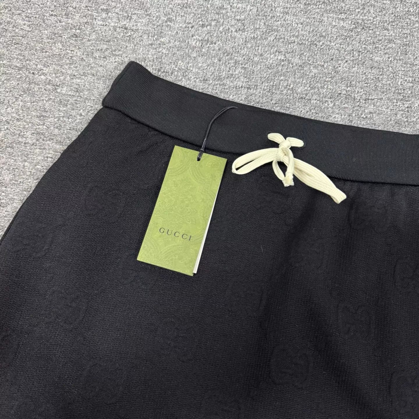 Gucci Gucci Black GG Jacquard Drawstring A-Line Skirt S Size 26" / US 2 / IT 38 - 4 Thumbnail