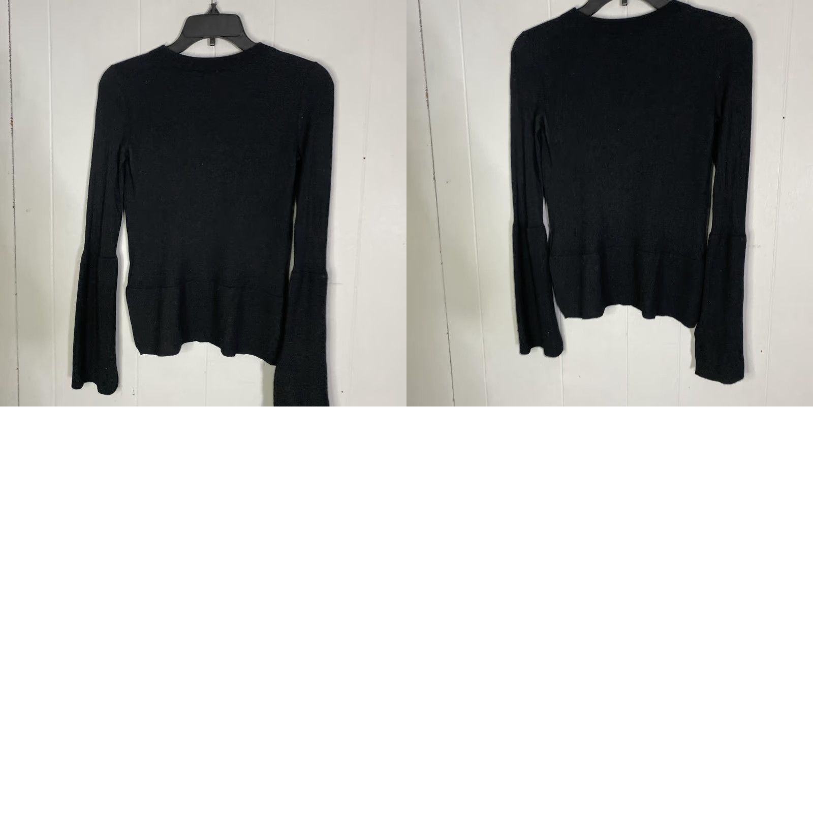 Theory VINTAGE Theory Merino Wool Long Sleeve Sweater Womens Small 15x22 Stretch S Black Crew Neck Pullover Shirt Womens 15X22 Black Stretch Size S / US 4 / IT 40 - 8 Thumbnail