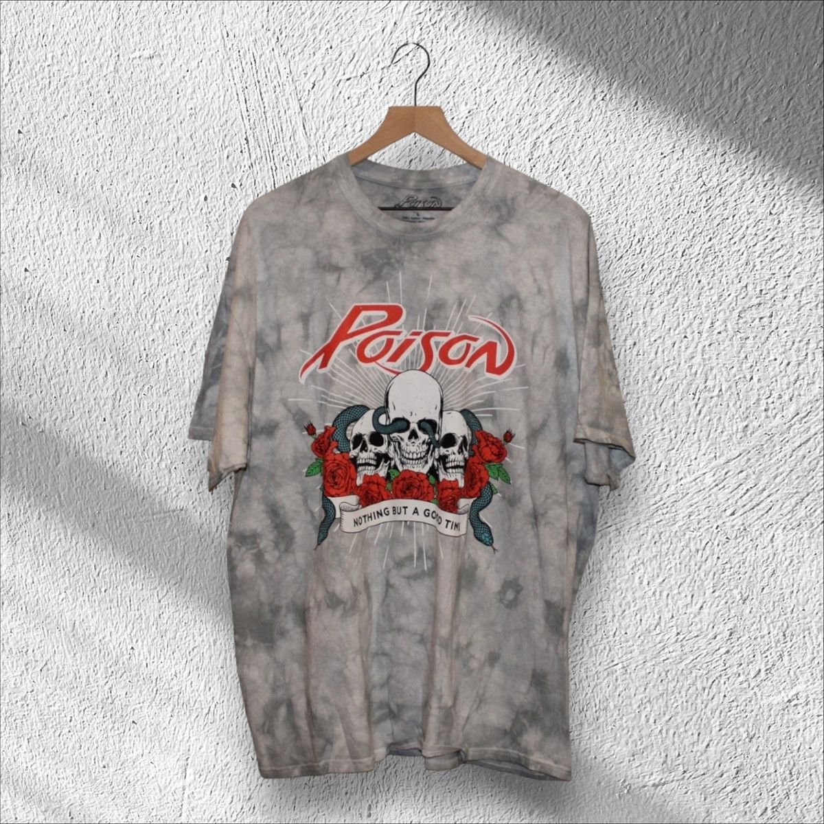 Other Poison Acid Wash Nothing But A Good Time Shirt Large Size US XL / EU 56 / 4 - 1 Thumbnail