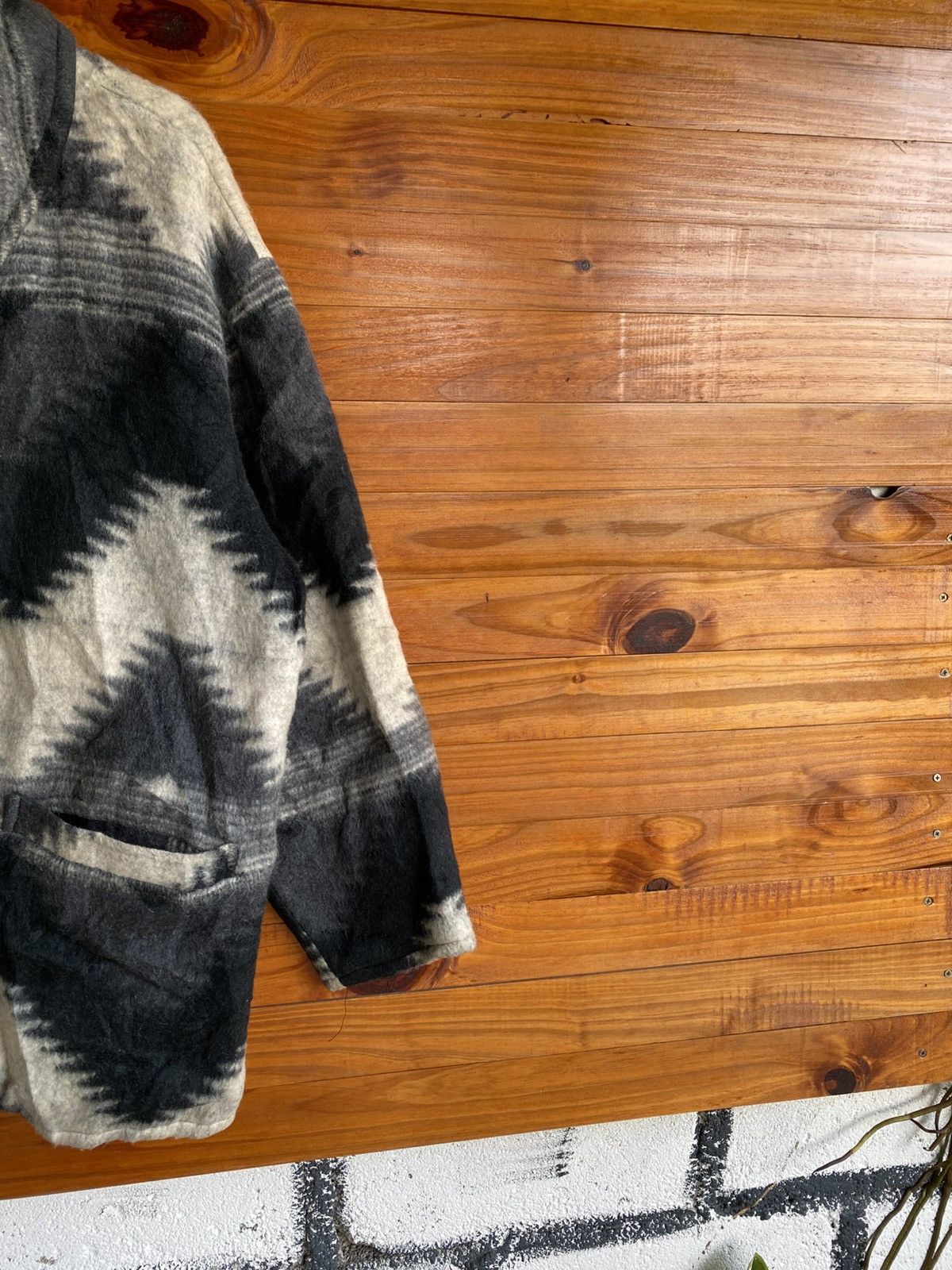 Japanese Brand Kredo Bell Japanese Wool Blend Pattern Winter Outerwear Size US L / EU 52-54 / 3 - 6 Thumbnail