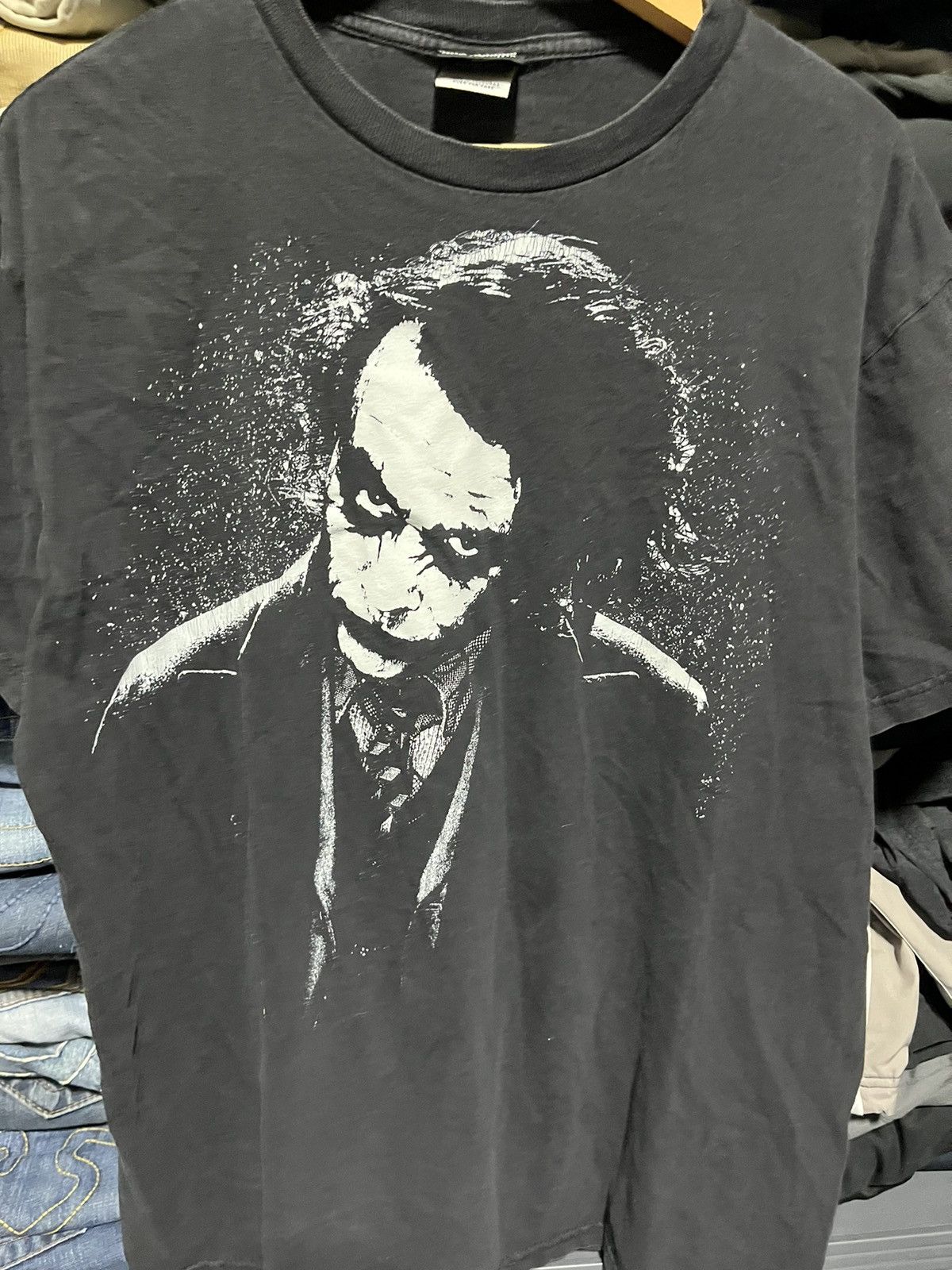 DC Comics × Vintage Crazy Joker The Dark Knight Heath Ledger Batman Movie Tee Size US L / EU 52-54 / 3 - 3 Thumbnail