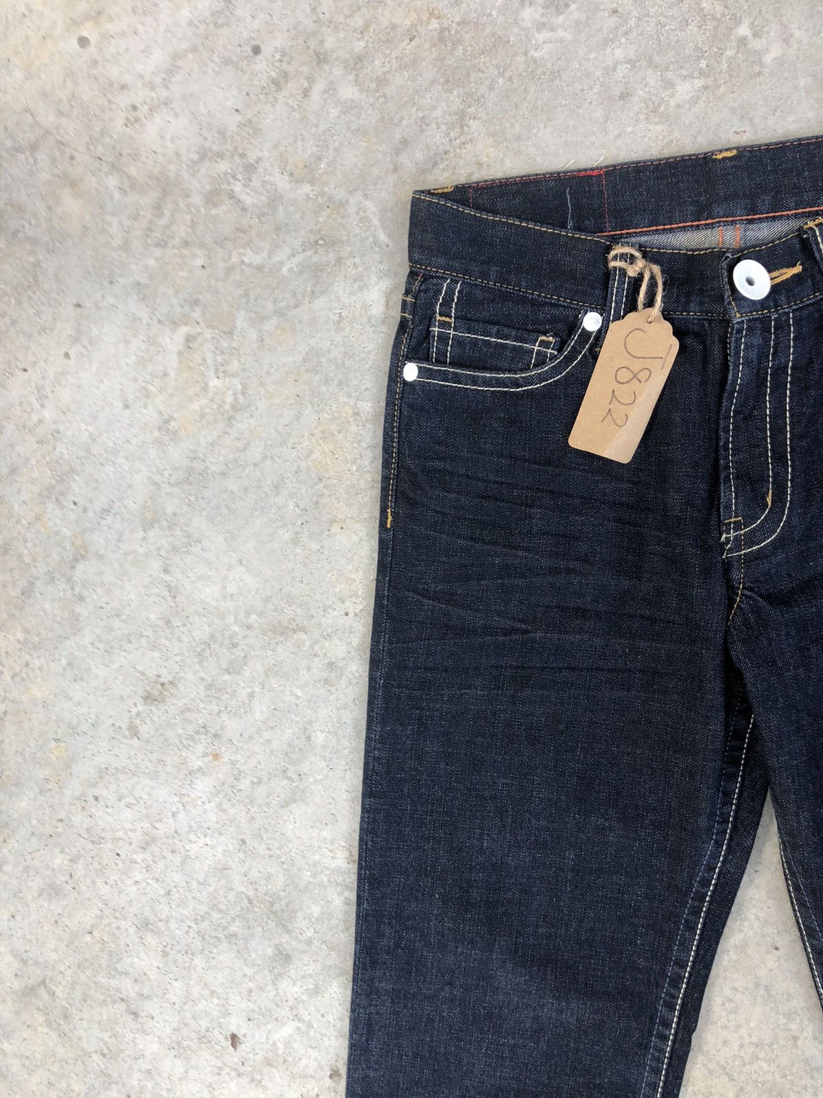 Japanese Brand Vintage Co & Lu Daicock Evisu Style Selvedge Big Logo Size US 31 - 4 Thumbnail