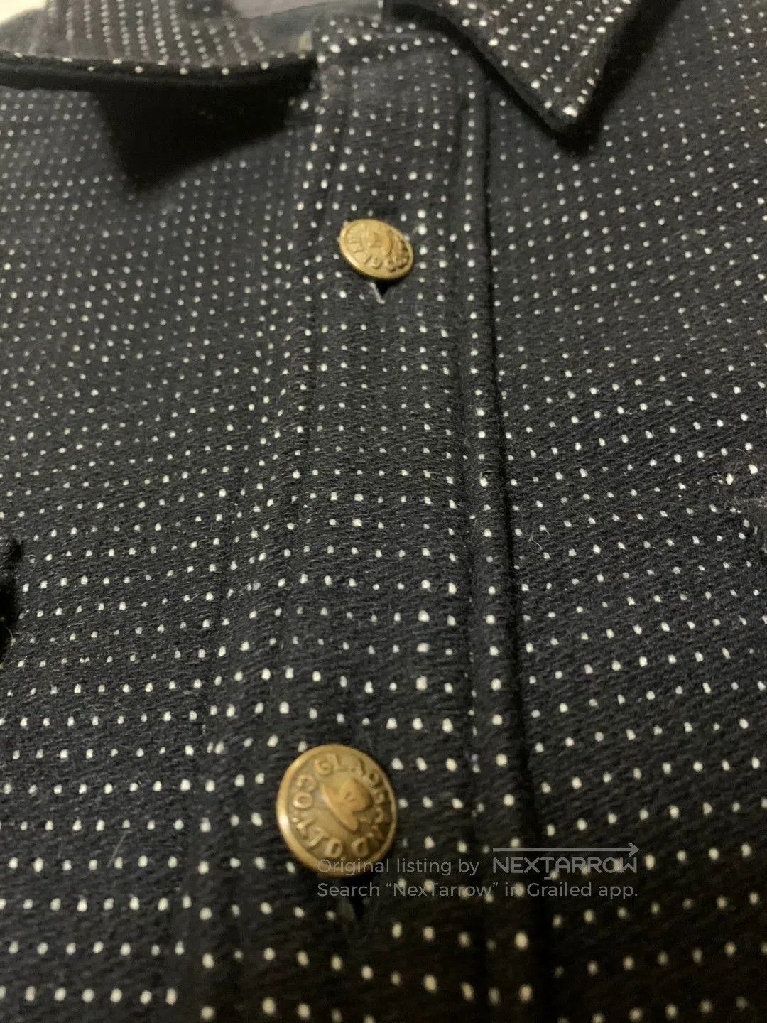 Japanese Brand Gladhand Flannel Shirt with Classic Logo Buttons. Size US M / EU 48-50 / 2 - 5 Thumbnail