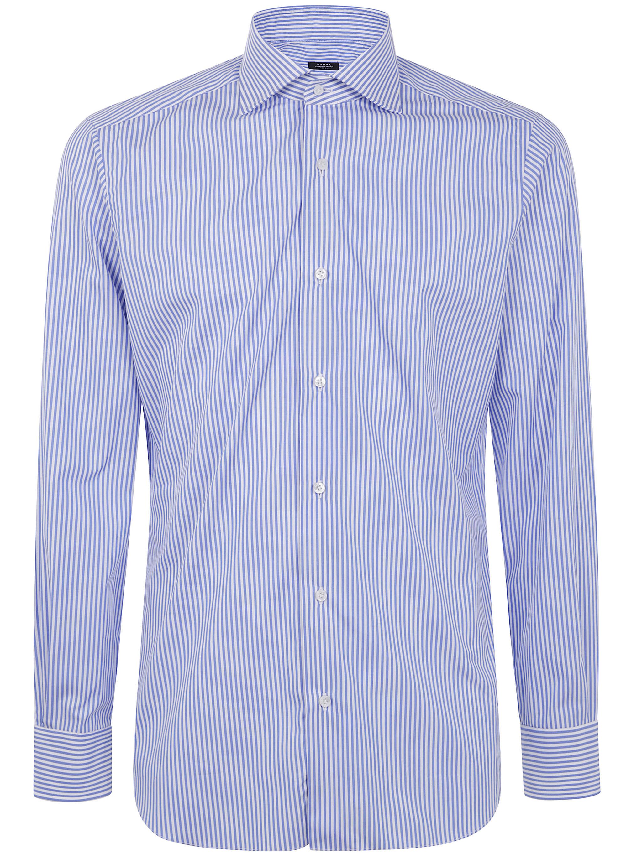 Barba Napoli "BACCHETTA" POPELINE SHIRT Size US XL / EU 56 / 4 - 1 Thumbnail