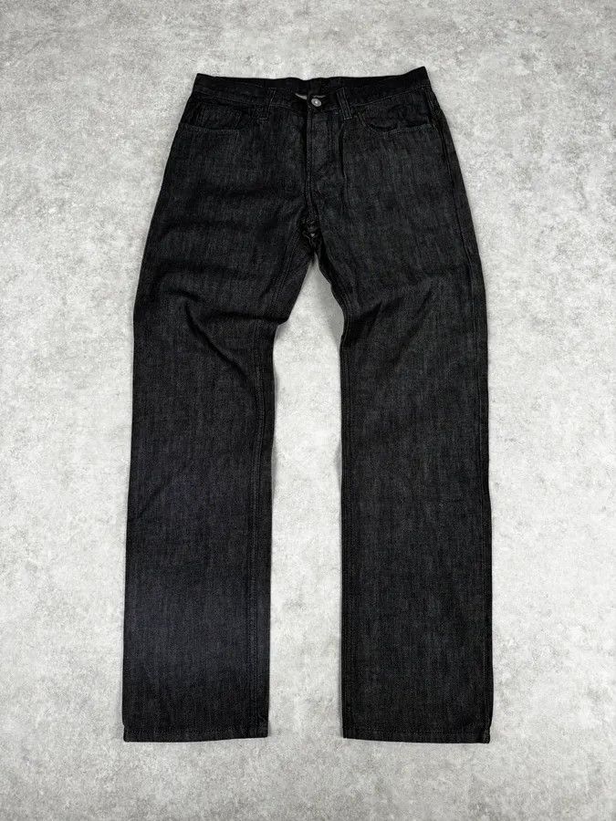 Gucci 2010s Gucci Black Brut Denim Jeans by Frida Giannini Size US 30 / EU 46 - 1 Thumbnail