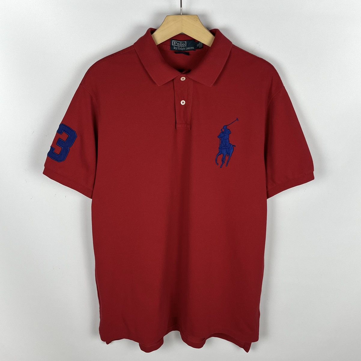 Polo Ralph Lauren Vintage Polo Ralph Lauren big logo 3 rugby polo shirt 90’s Size US XL / EU 56 / 4 - 1 Thumbnail