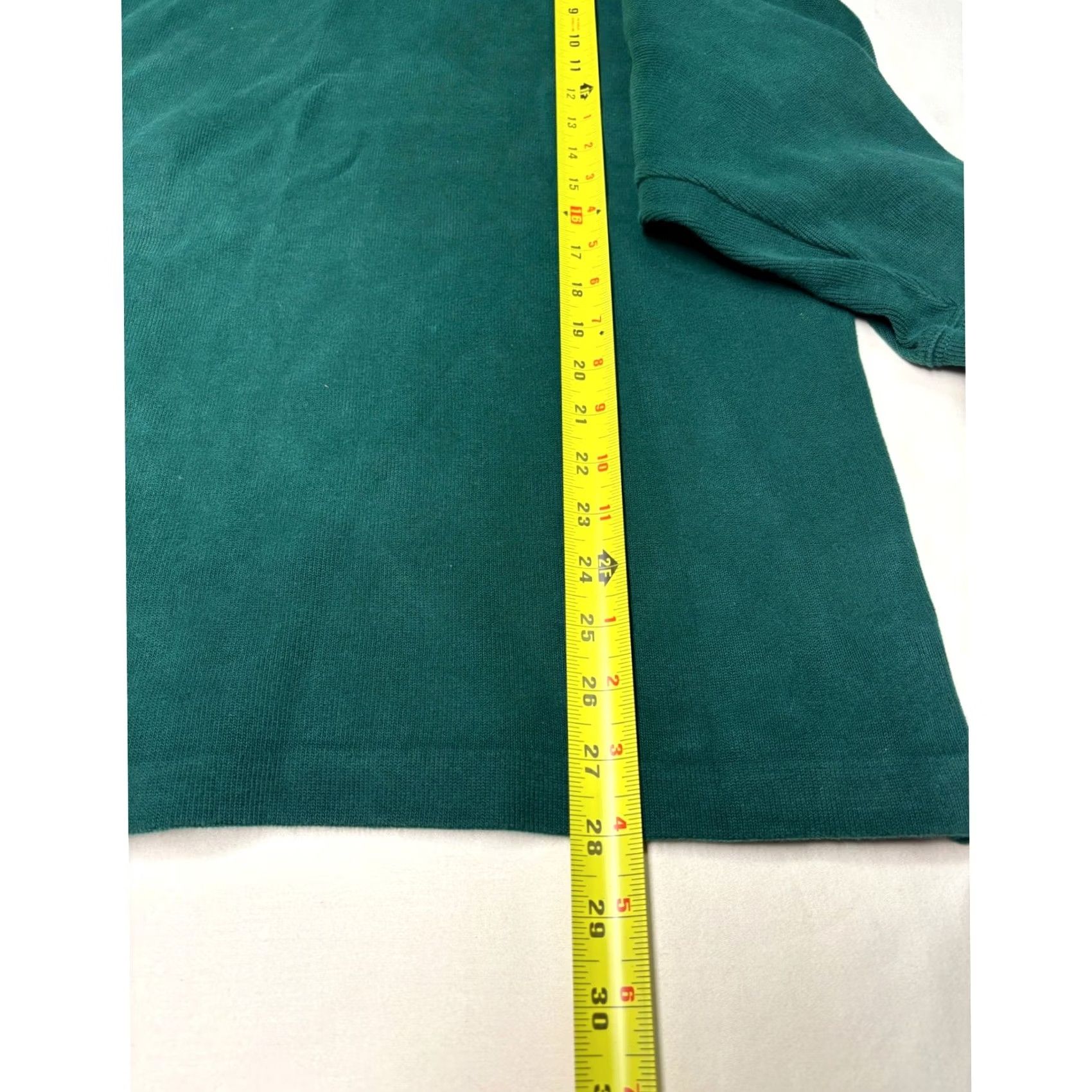 Polo Ralph Lauren Polo Ralph Lauren Mens Green Quarter Zip Pullover Sweatshirt XL Mock Neck Knit Cotton Waffle-Knit Long Sleeve Polo Pony Classic Preppy Golf Size US XL / EU 56 / 4 - 6 Thumbnail