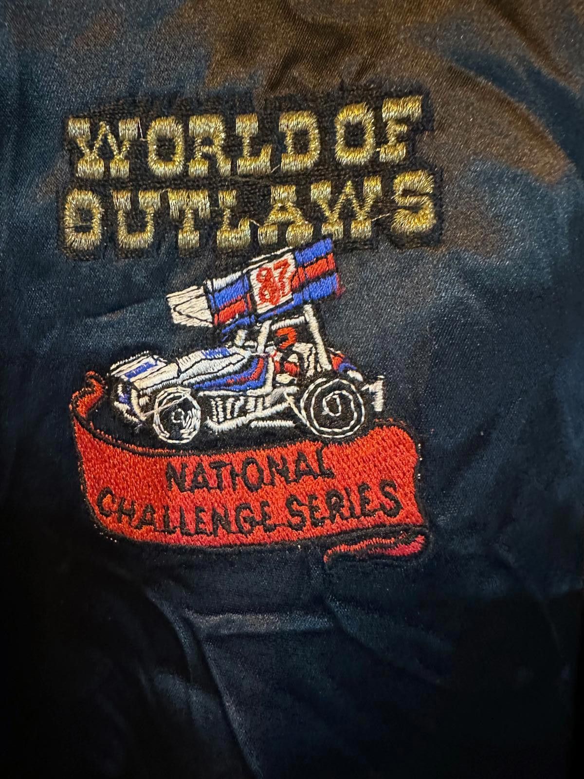 Designer 1987 World of Outlaws Natl Challenge Series Racing Jacket Size ONE SIZE - 2 Thumbnail