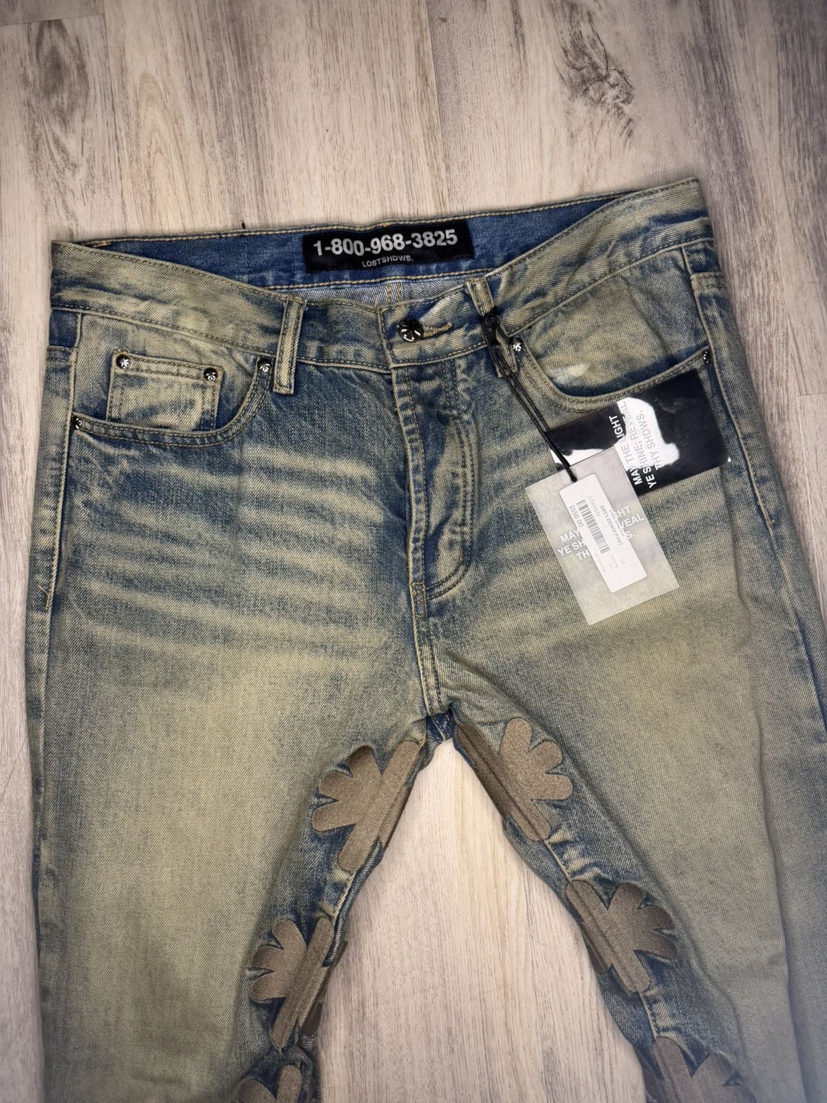 LOSTSHDWS LOSTSHDWS “Titanium Dirty Denim” sz 34 NWT Size US 34 / EU 50 - 4 Thumbnail