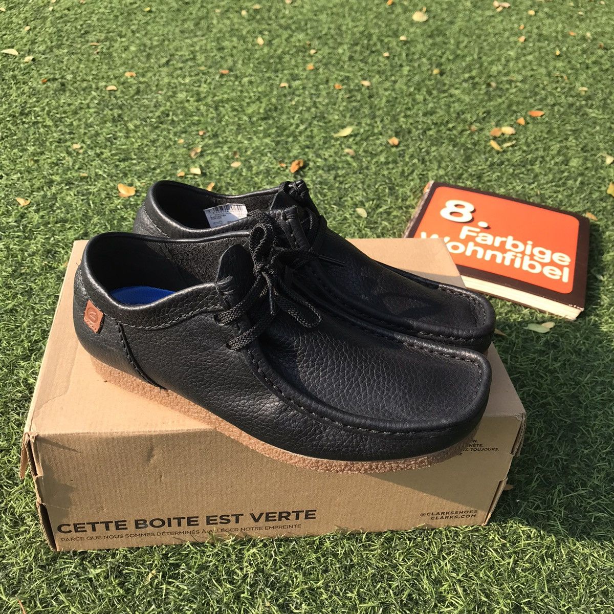 Clarks × Leather Clarks Wallabee Wallabees Shacre II Run Black Leather Size US 6.5 / EU 39-40 - 13 Thumbnail