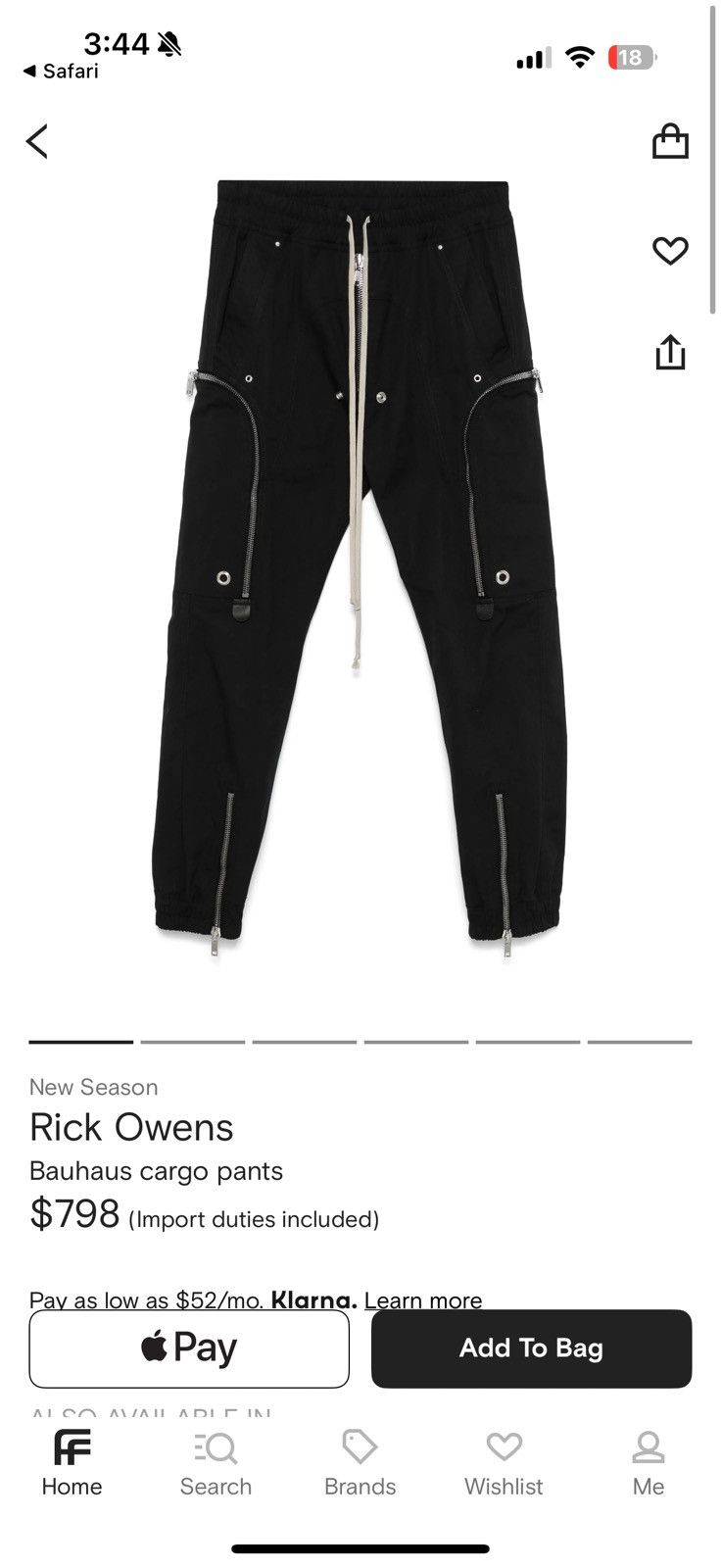 Rick Owens × Rick Owens Drkshdw Rick Owens bauhaus cargo Rick Owens × Rick Owens Drkshdw Rick Owens bauhaus cargo